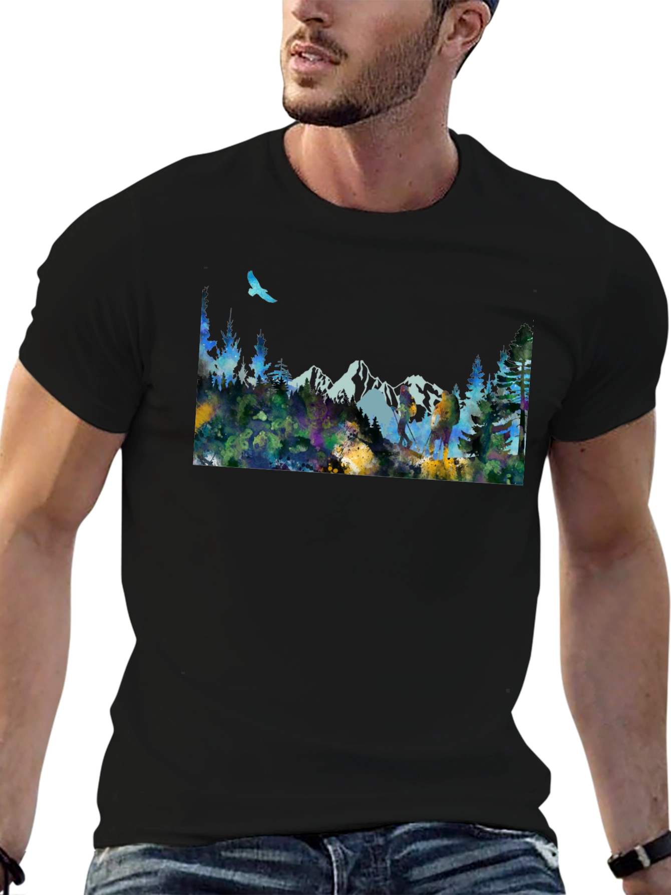 Mountain Scene Graphic Tee