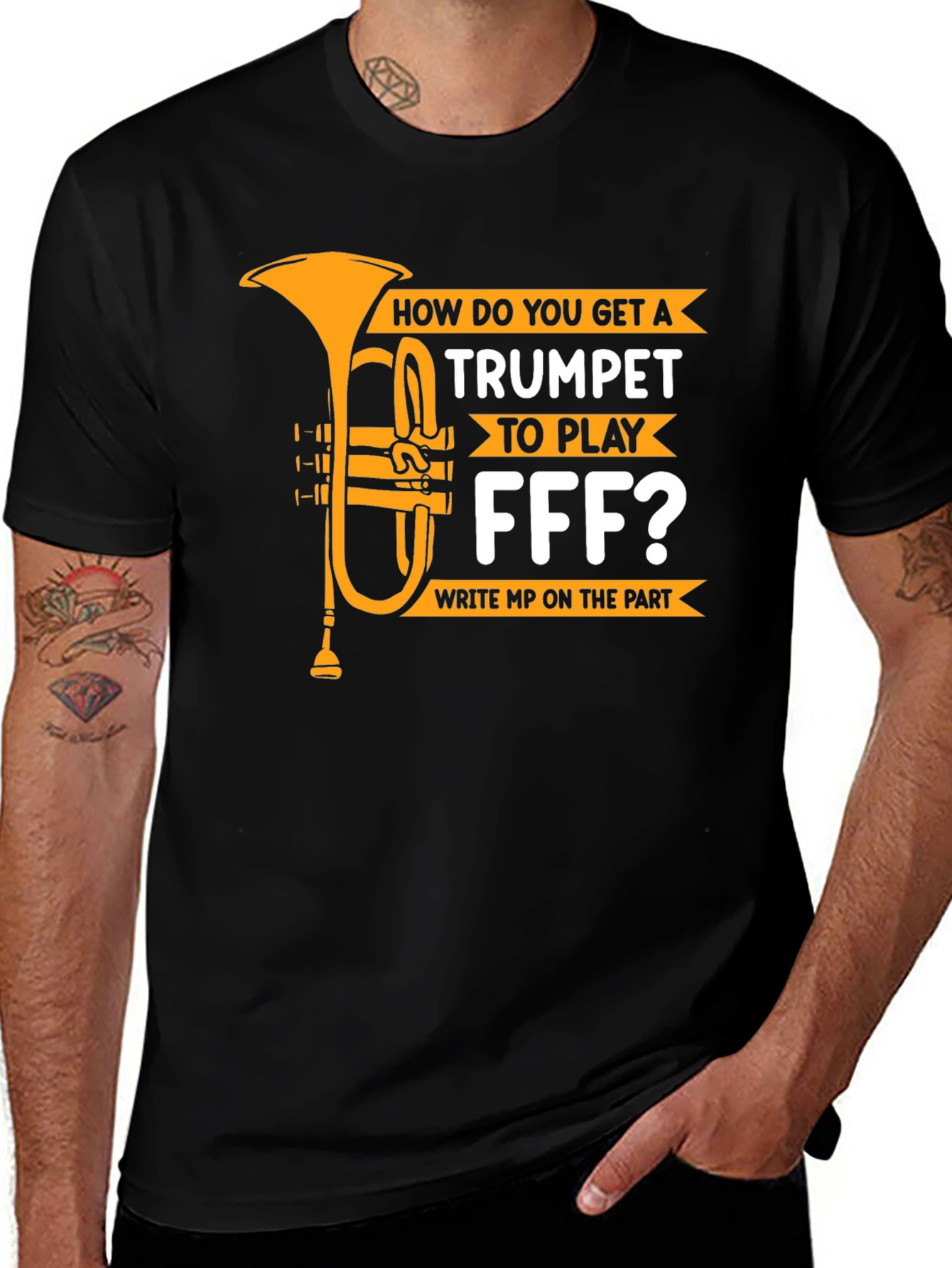 Trumpet FFF Funny Music T-Shirt