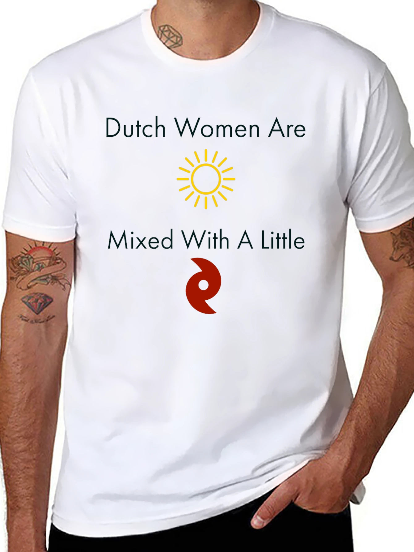 Dutch Women With Sunshine & Devil T-Shirt