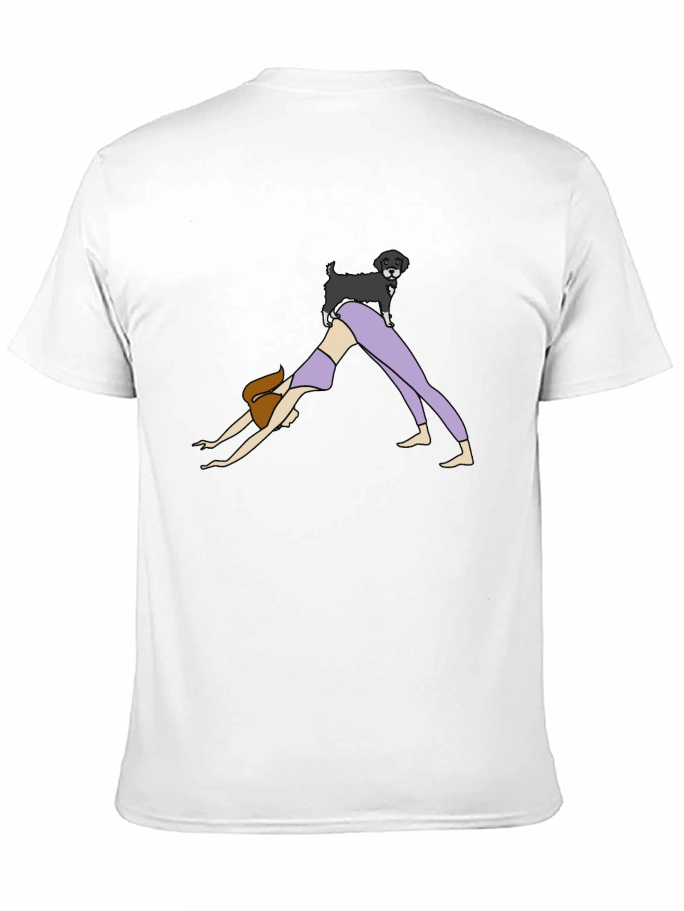 Yoga Dog Black T-Shirt