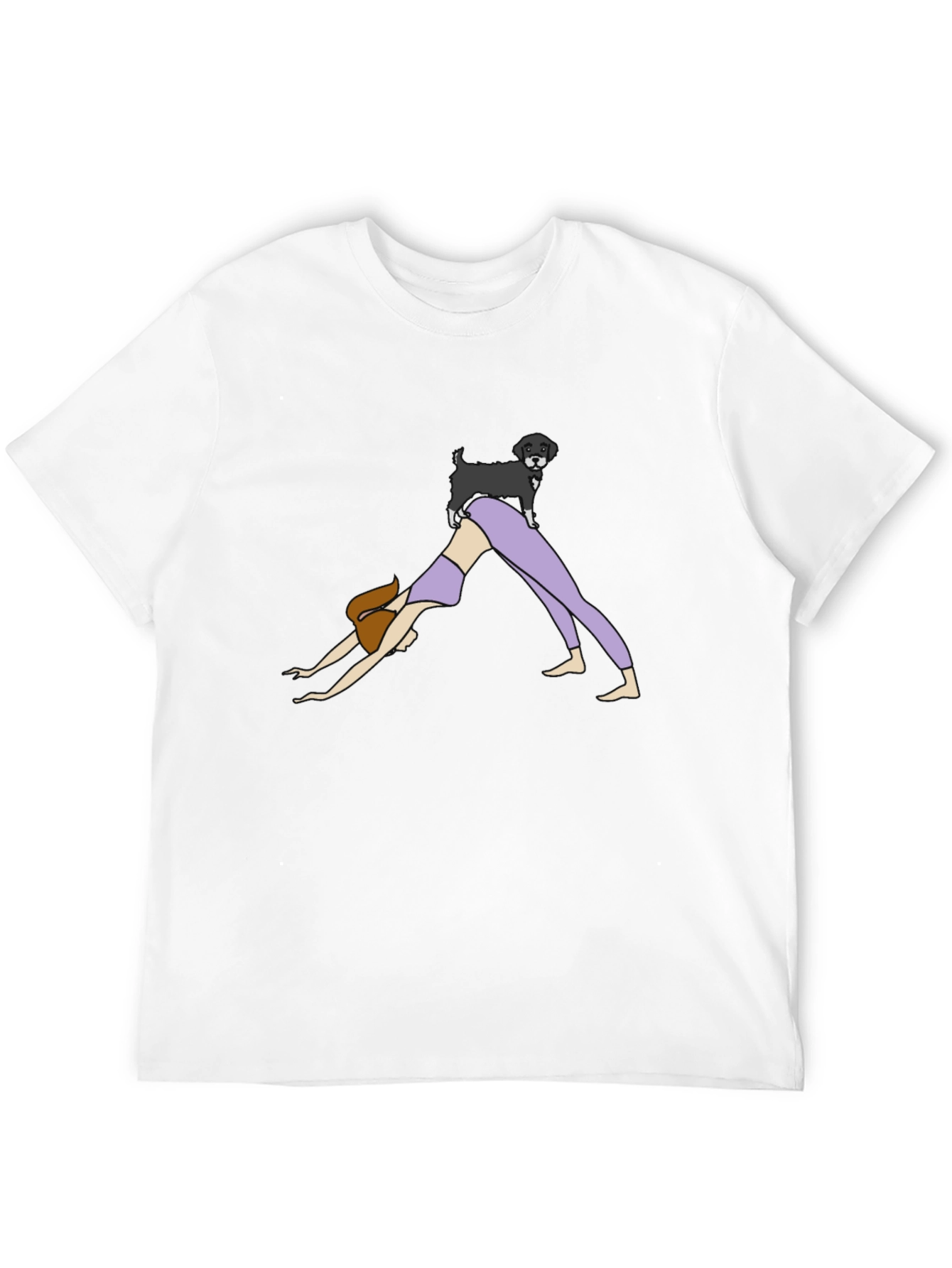 Yoga Dog Black T-Shirt
