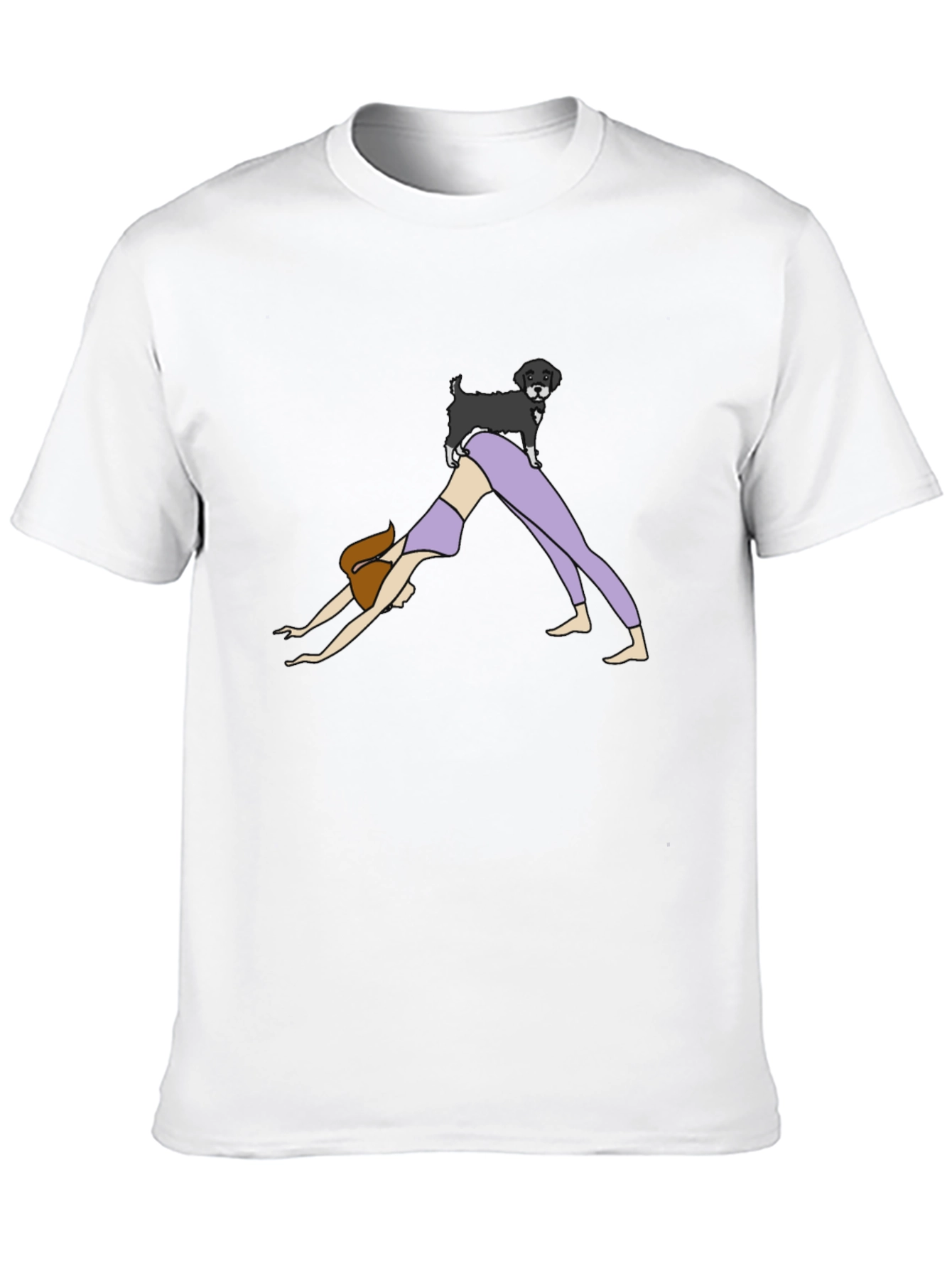 Yoga Dog Black T-Shirt