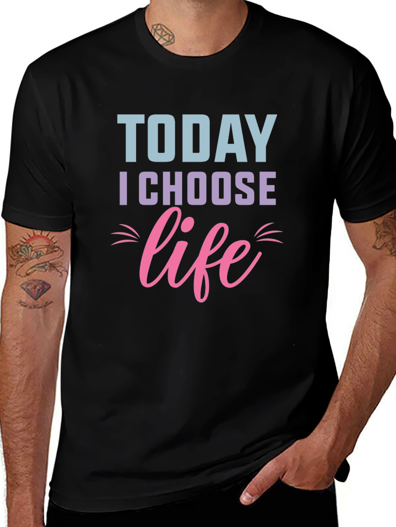 Today I Choose Life T-Shirt - Motivational Graphic Tee