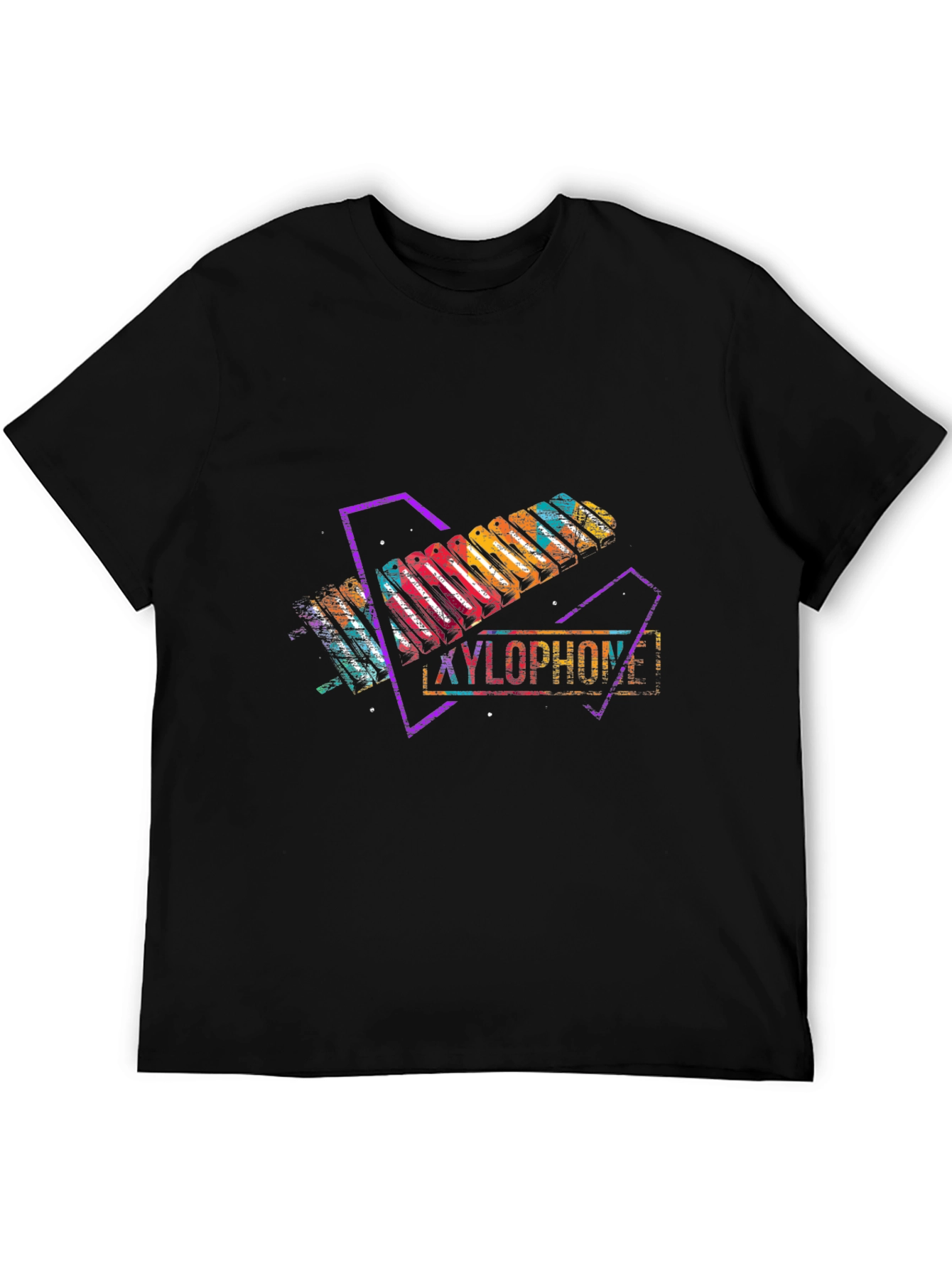 Xylophone Graphic Black Tee