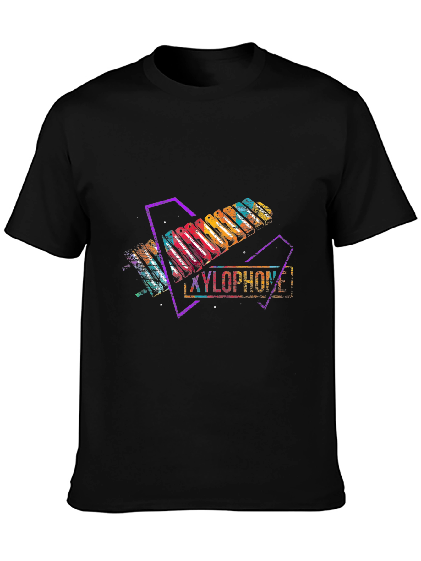 Xylophone Graphic Black Tee