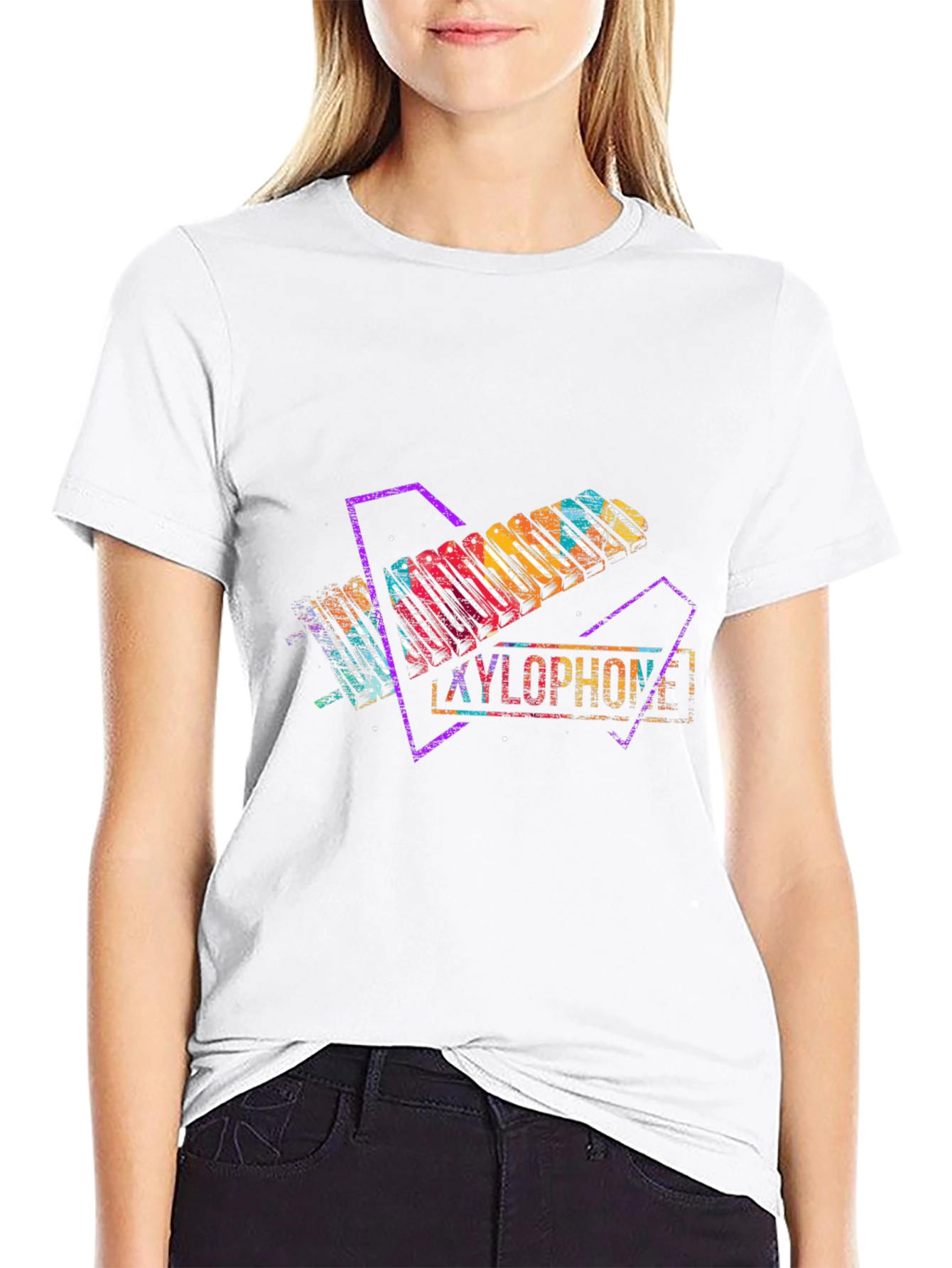 Xylophone Graphic Black Tee