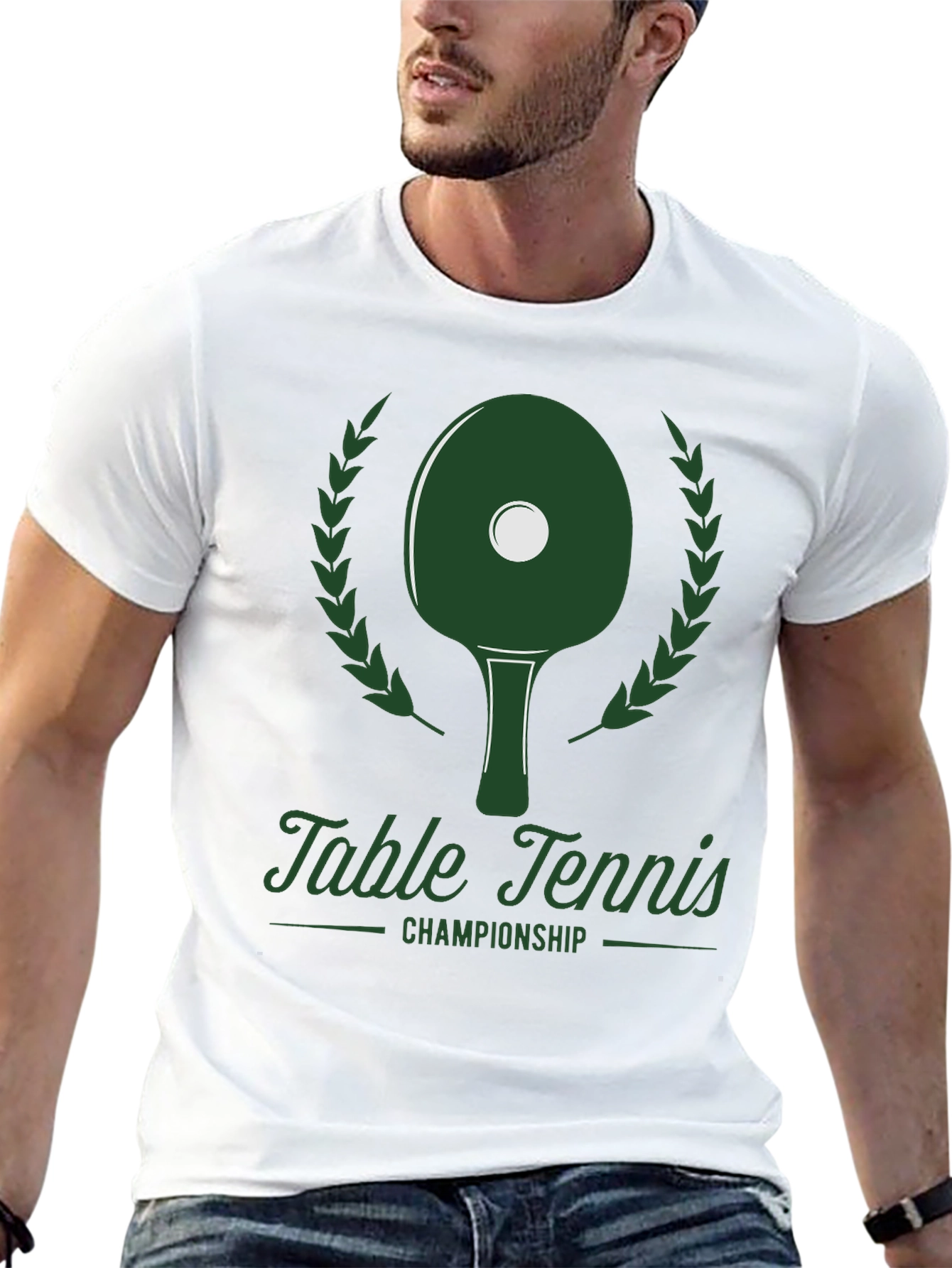 Table Tennis Championship Graphic Tee - Black