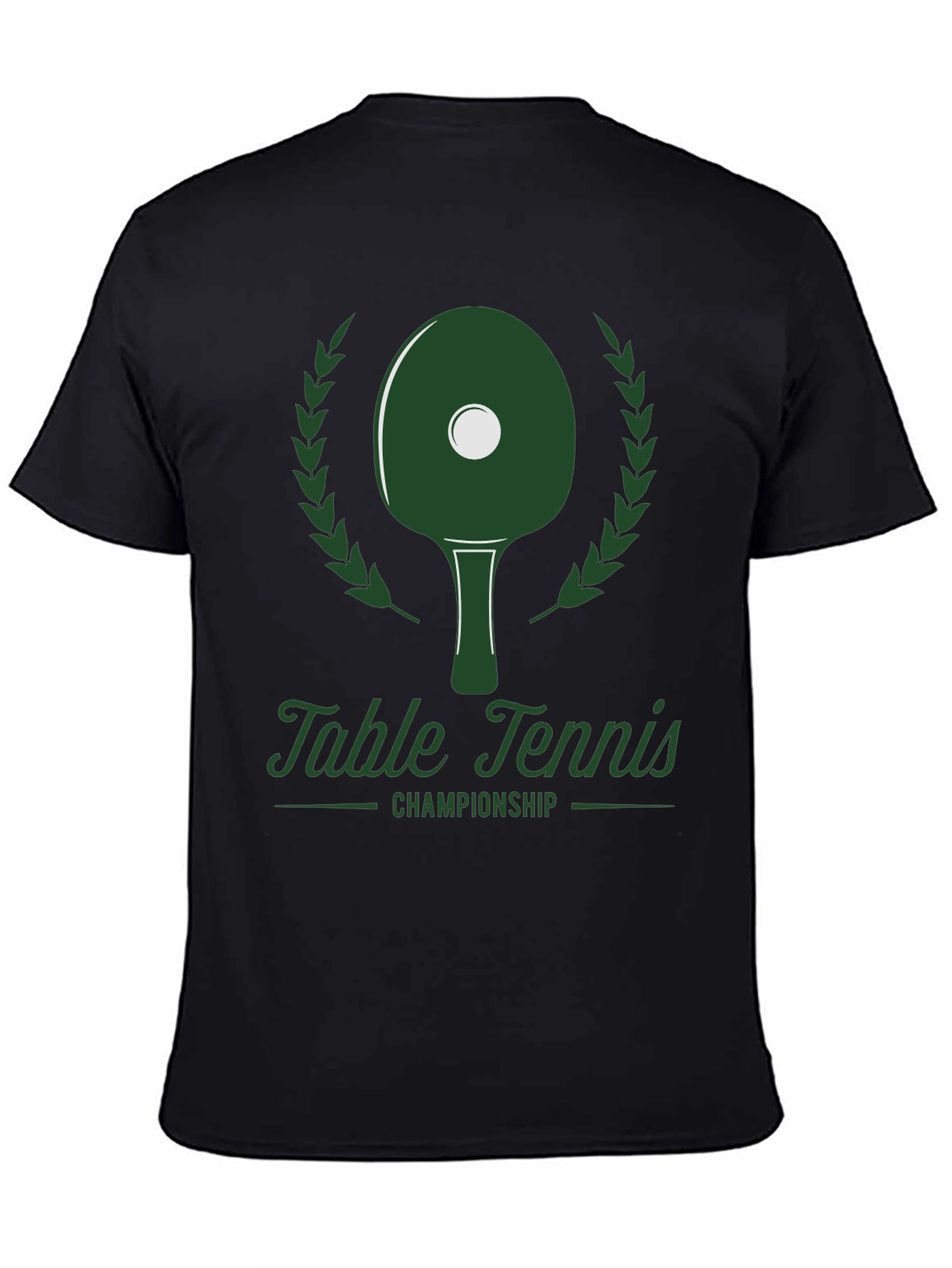 Table Tennis Championship Graphic Tee - Black