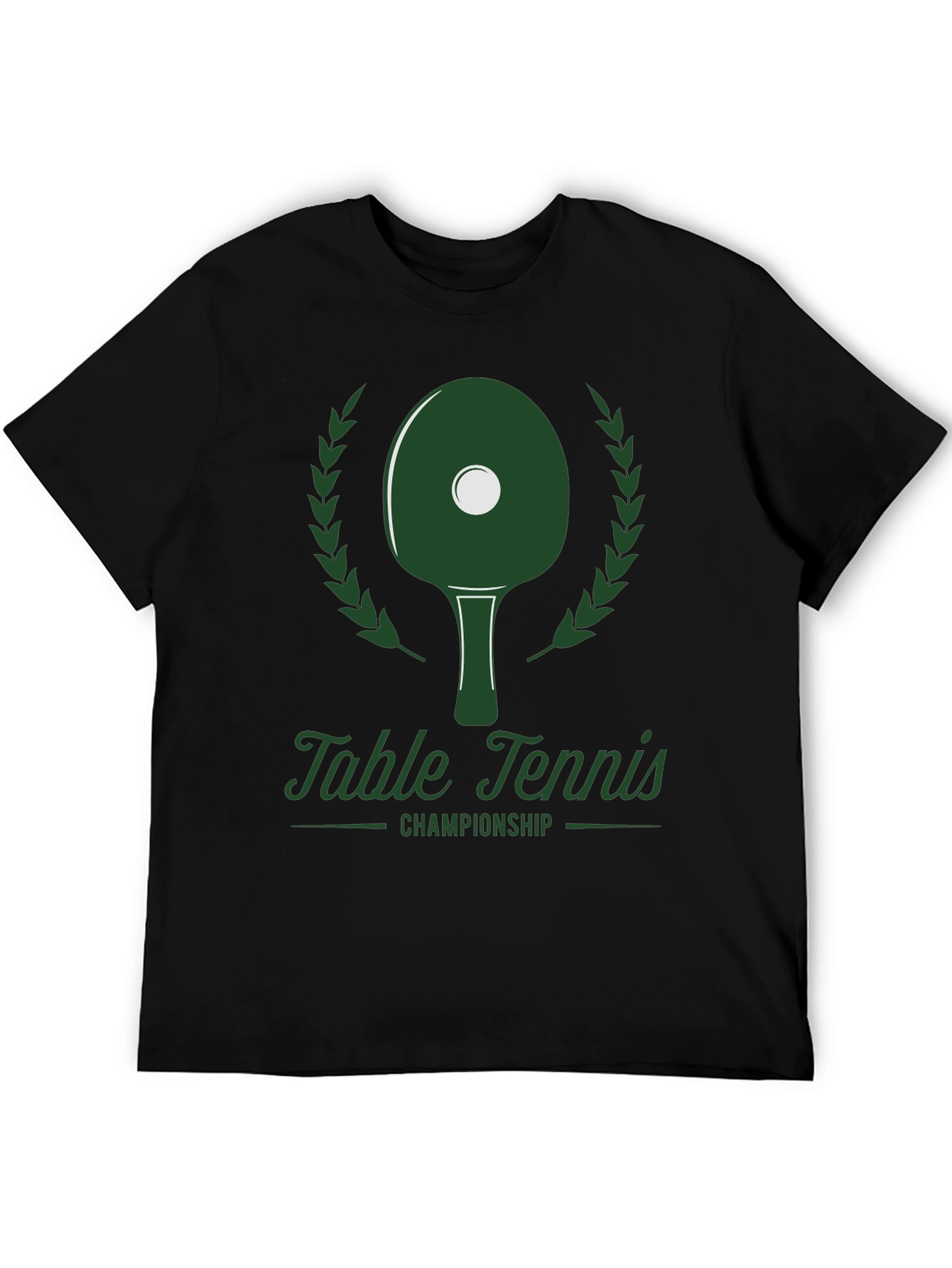 Table Tennis Championship Graphic Tee - Black