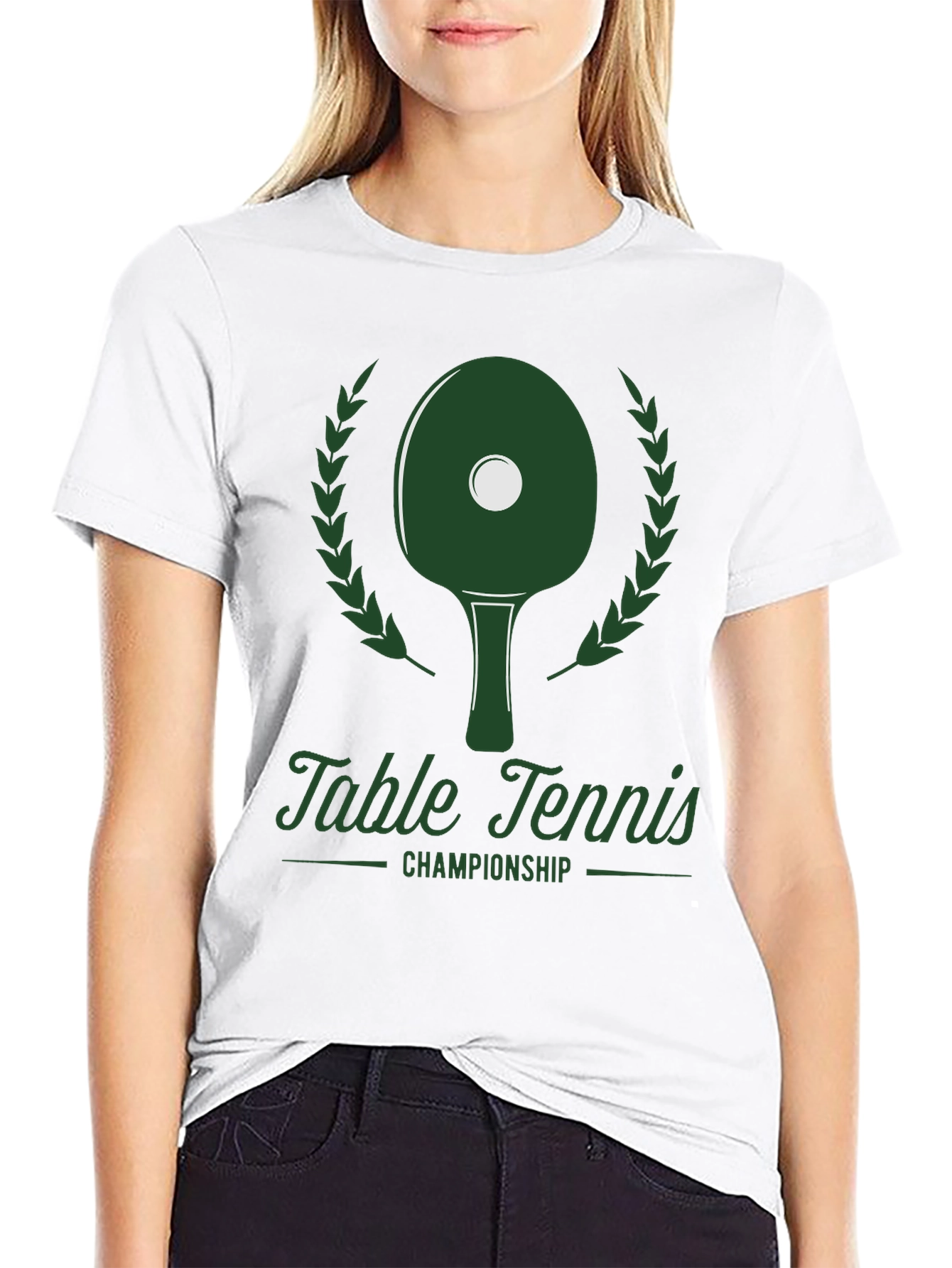 Table Tennis Championship Graphic Tee - Black
