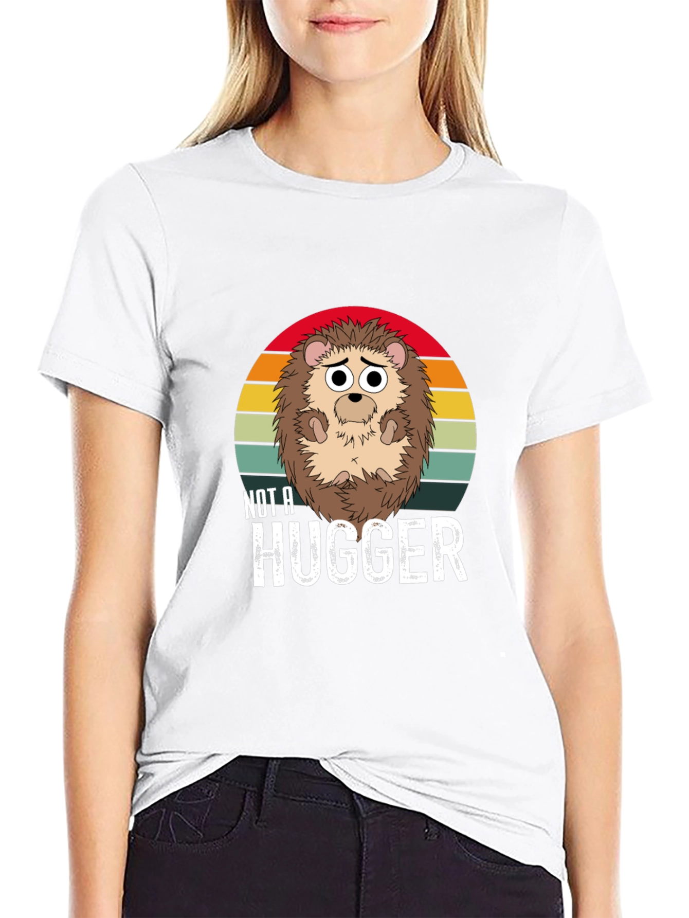 Not a Hugger Hedgehog Graphic Tee - Unisex