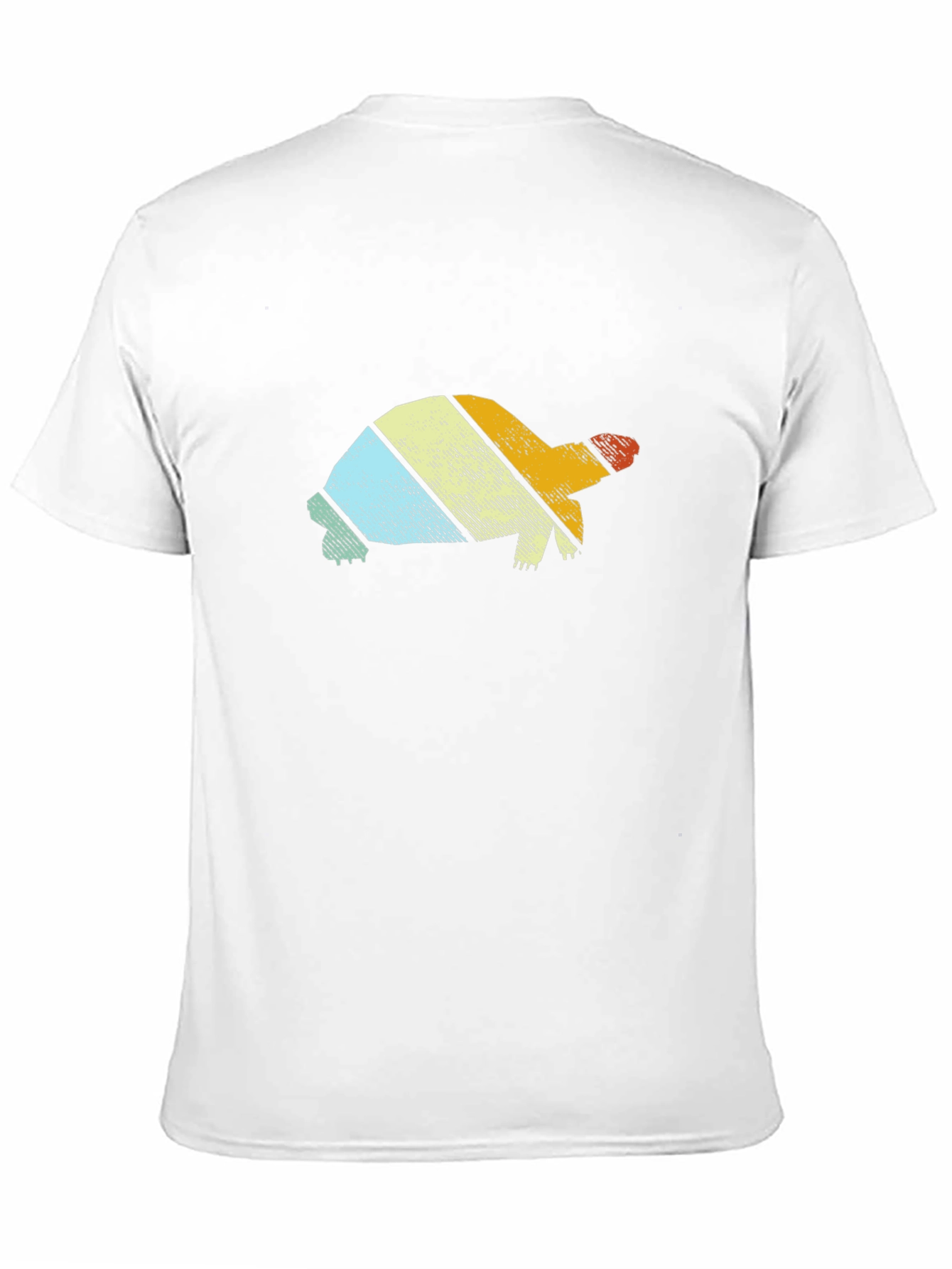 Retro Turtle Graphic Tee - Black Cotton T-Shirt