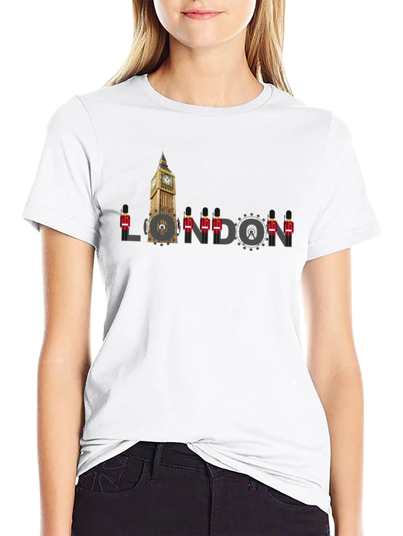 London Graphic Tee - Mens Black Crew Neck