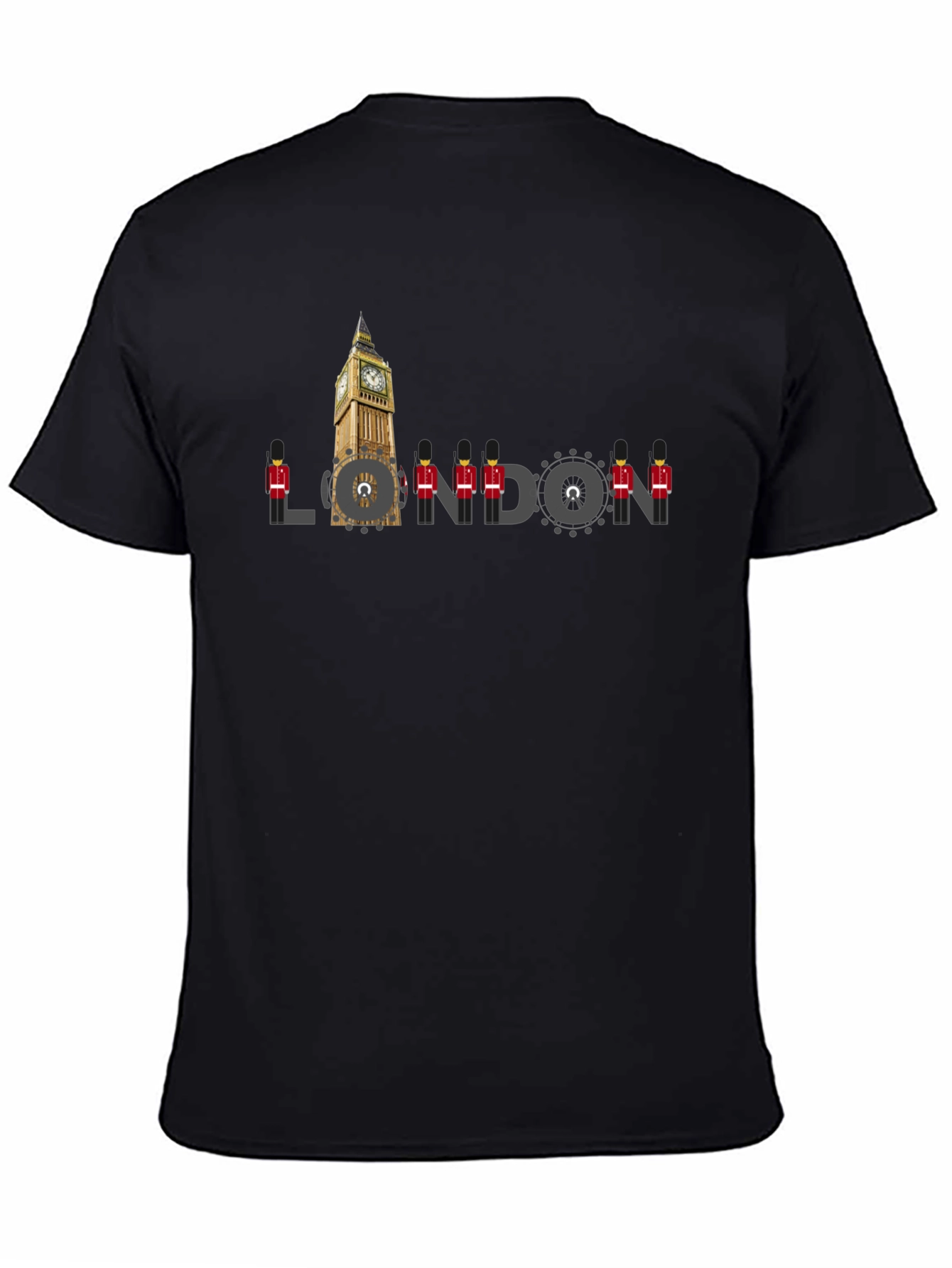 London Graphic Tee - Mens Black Crew Neck