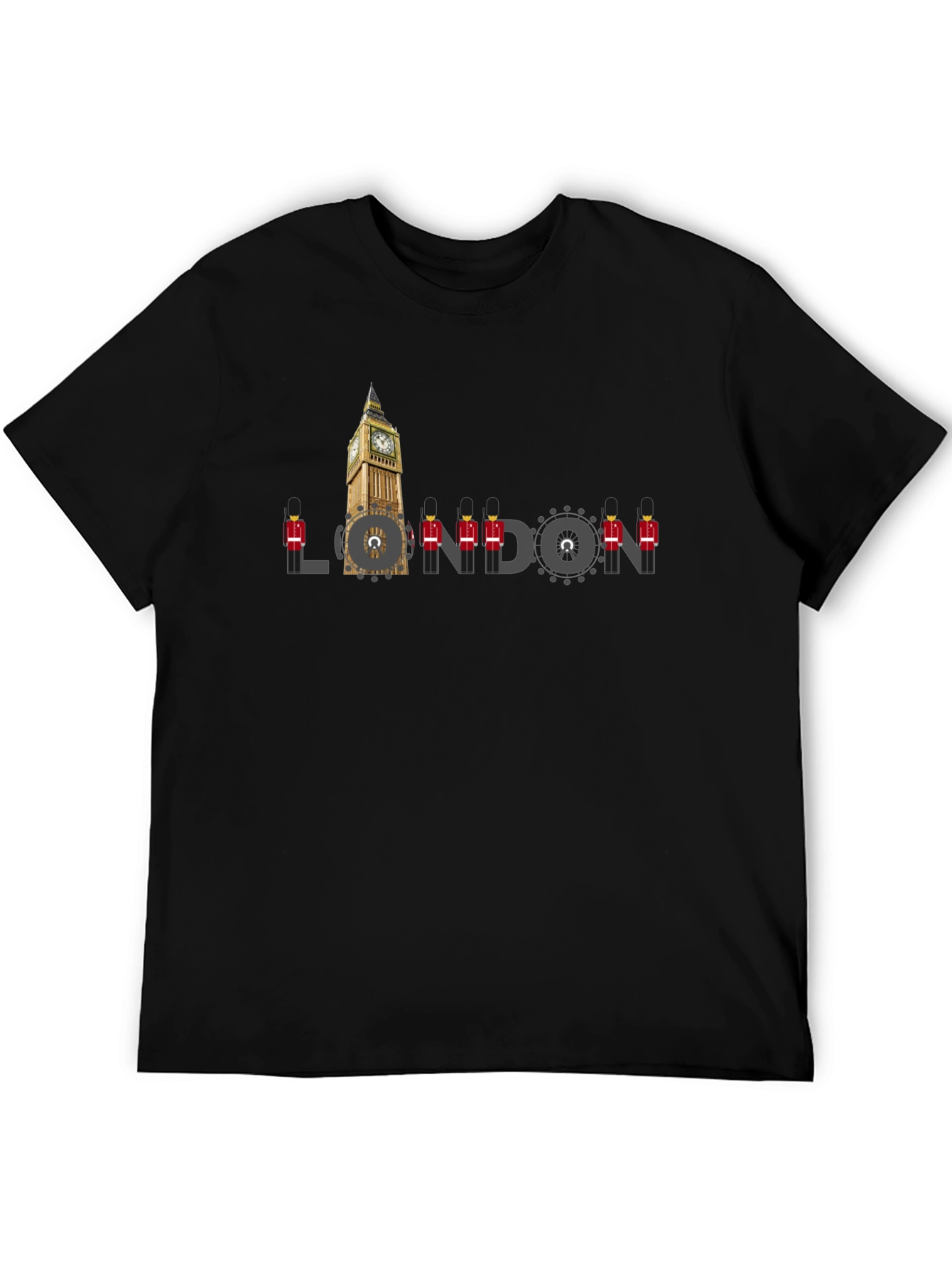 London Graphic Tee - Mens Black Crew Neck