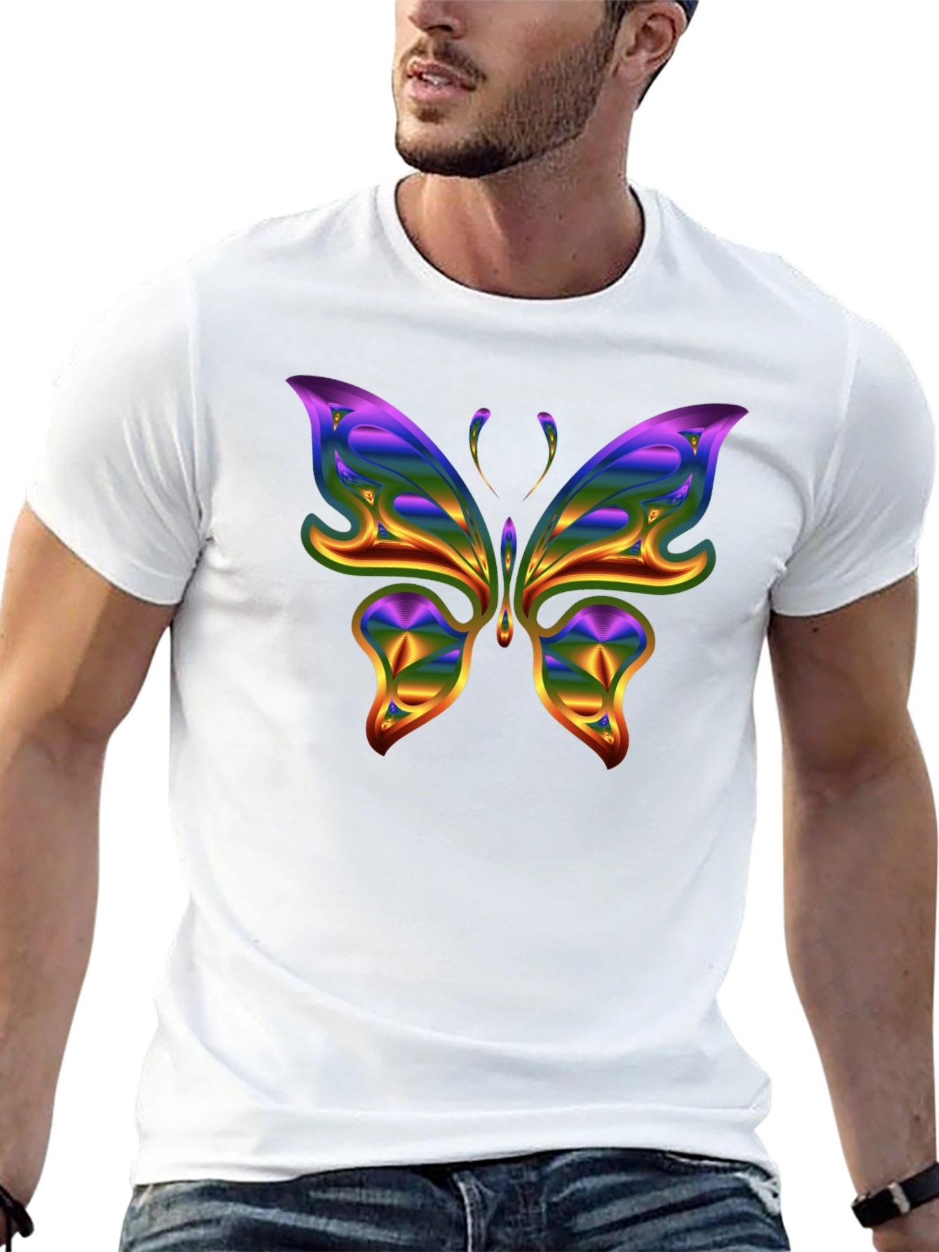 Butterfly Graphic Tee - Black Unisex Shirt
