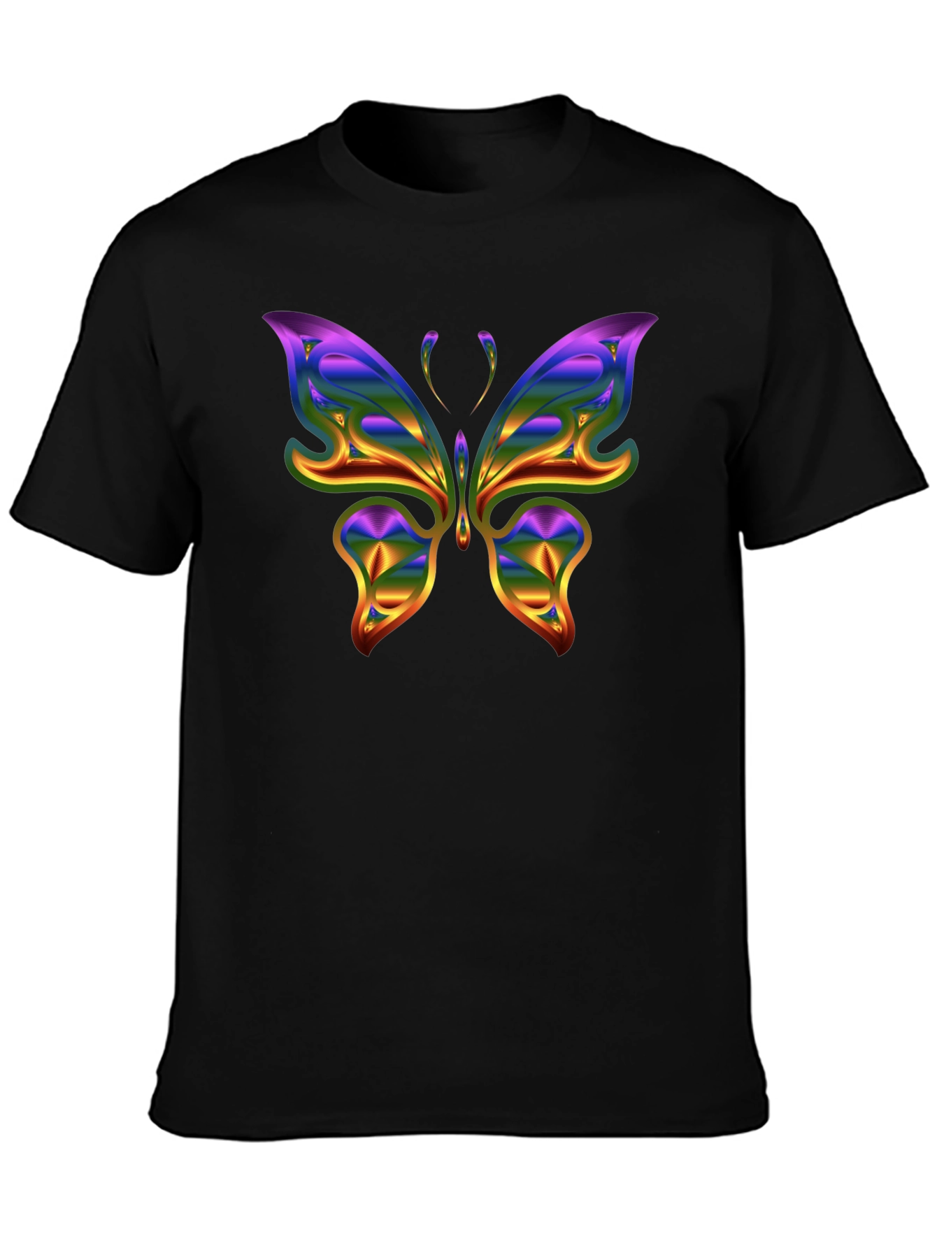 Butterfly Graphic Tee - Black Unisex Shirt