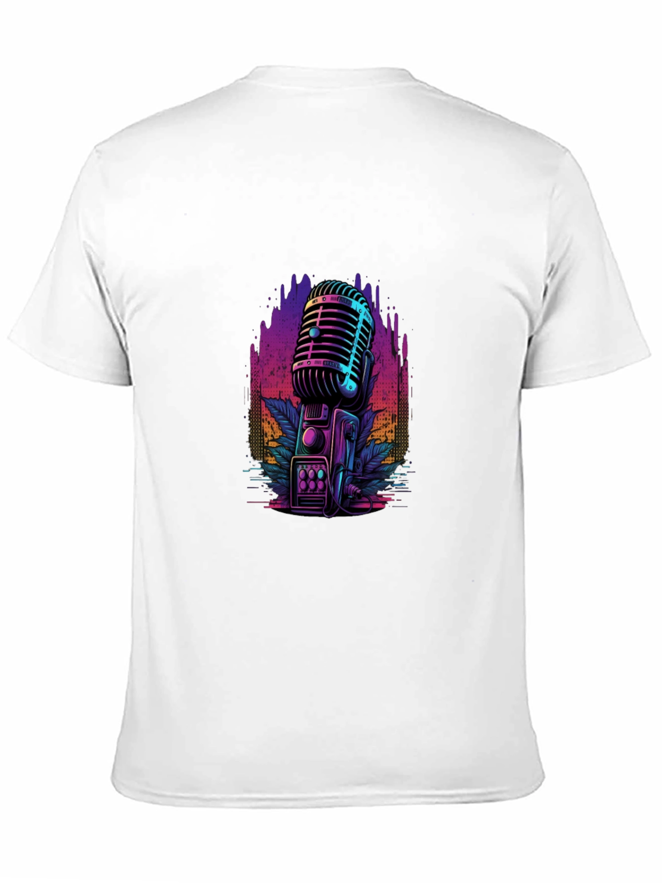 Retro Microphone Graphic T-Shirt