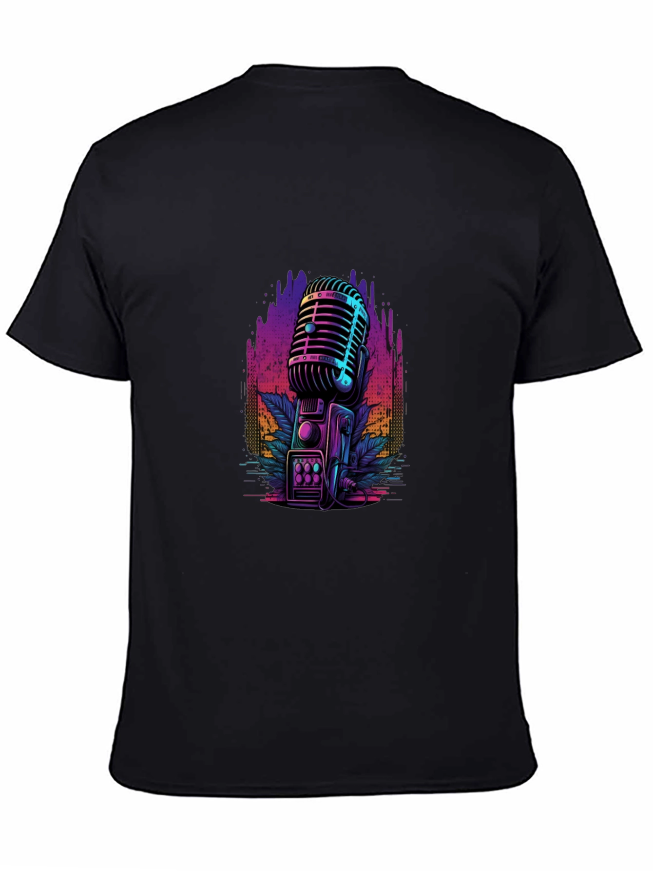 Retro Microphone Graphic T-Shirt