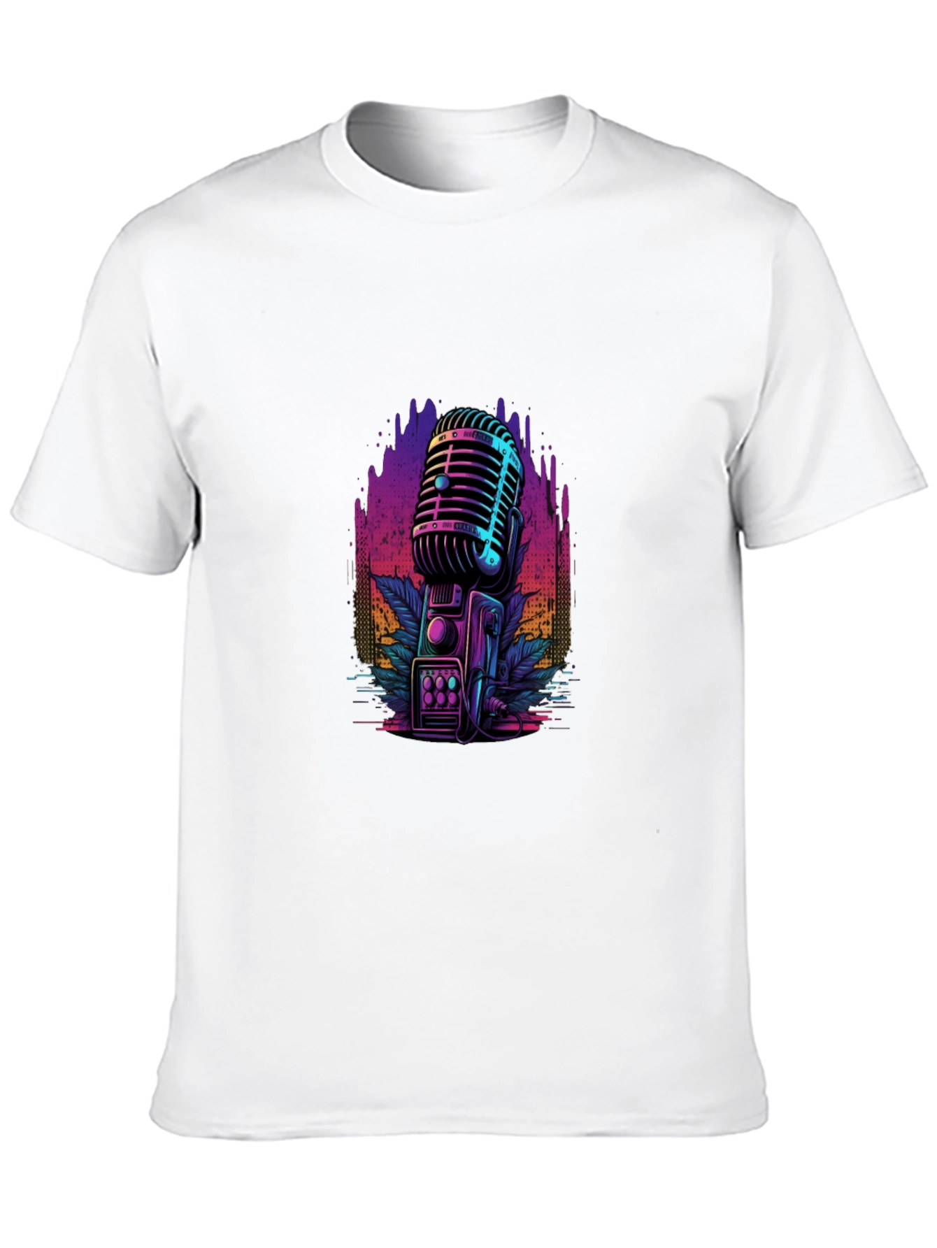 Retro Microphone Graphic T-Shirt