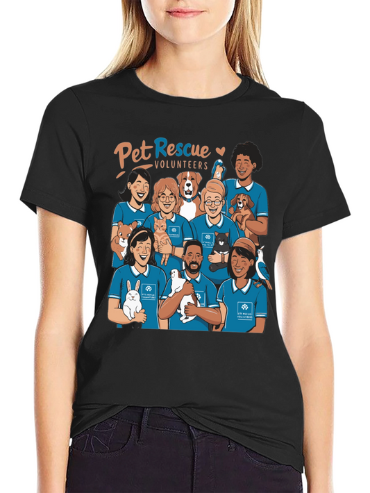 Pet Rescue Volunteers Graphic T-Shirt