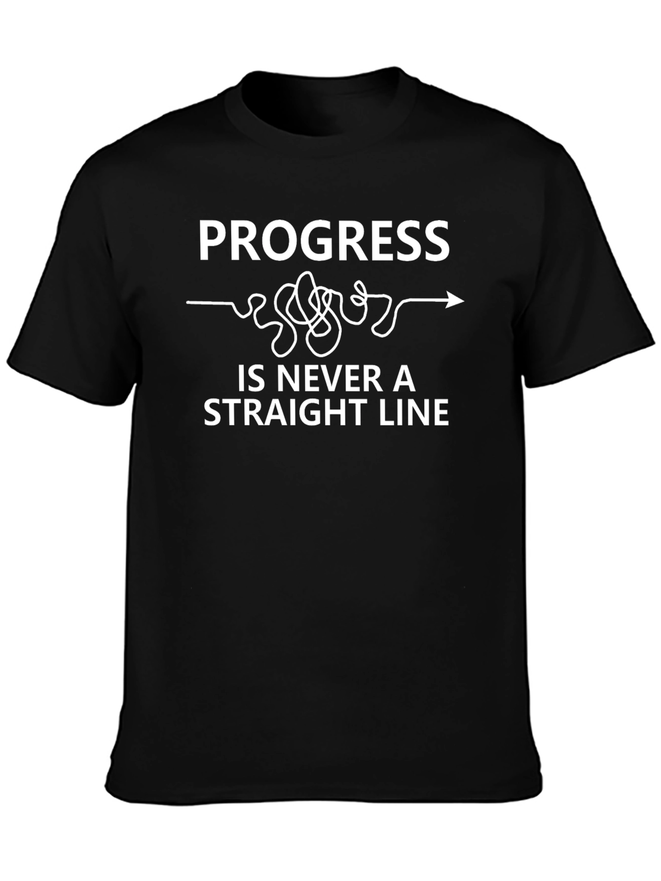 Progress is Never a Straight Line T-Shirt