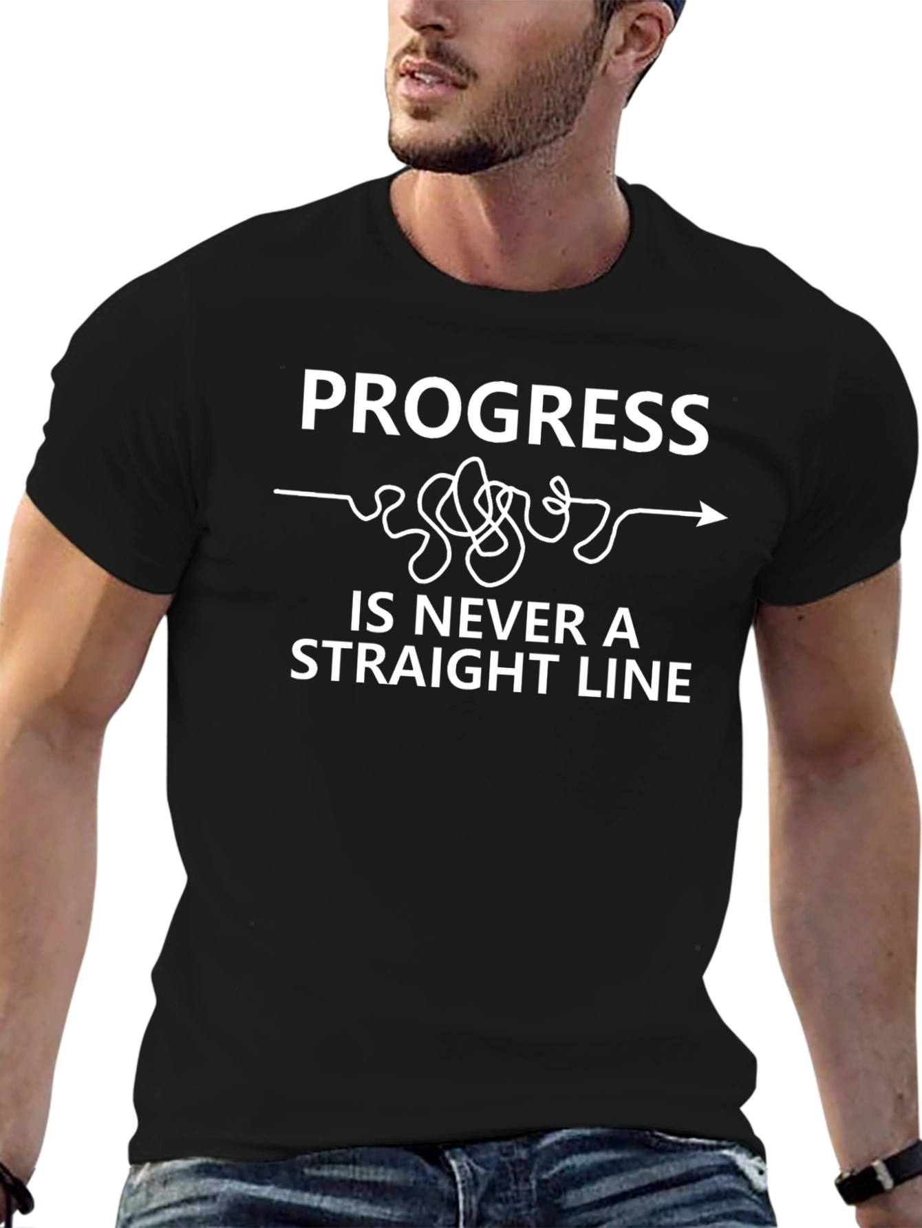 Progress is Never a Straight Line T-Shirt