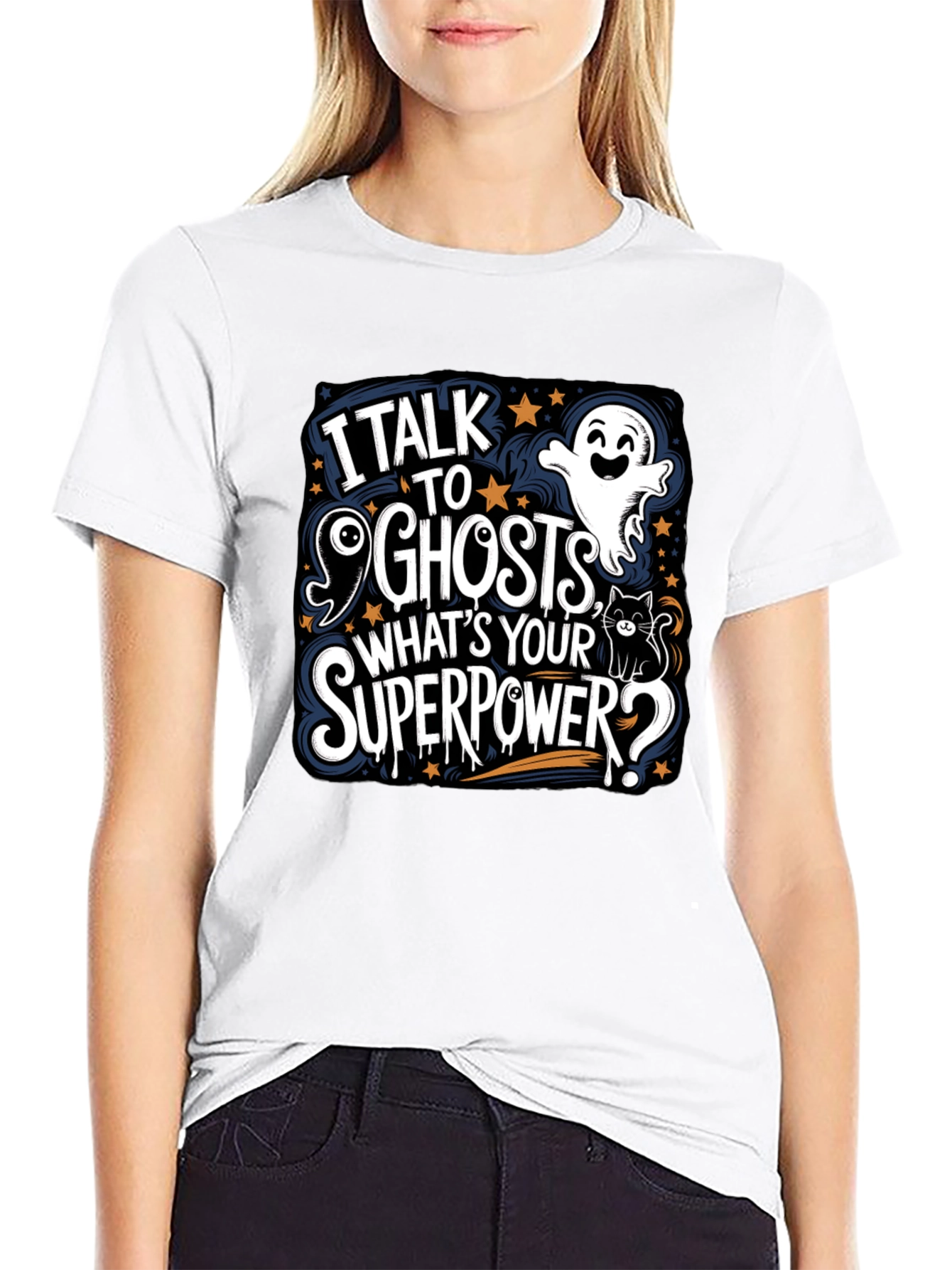 I Talk to Ghosts Graphic Tee