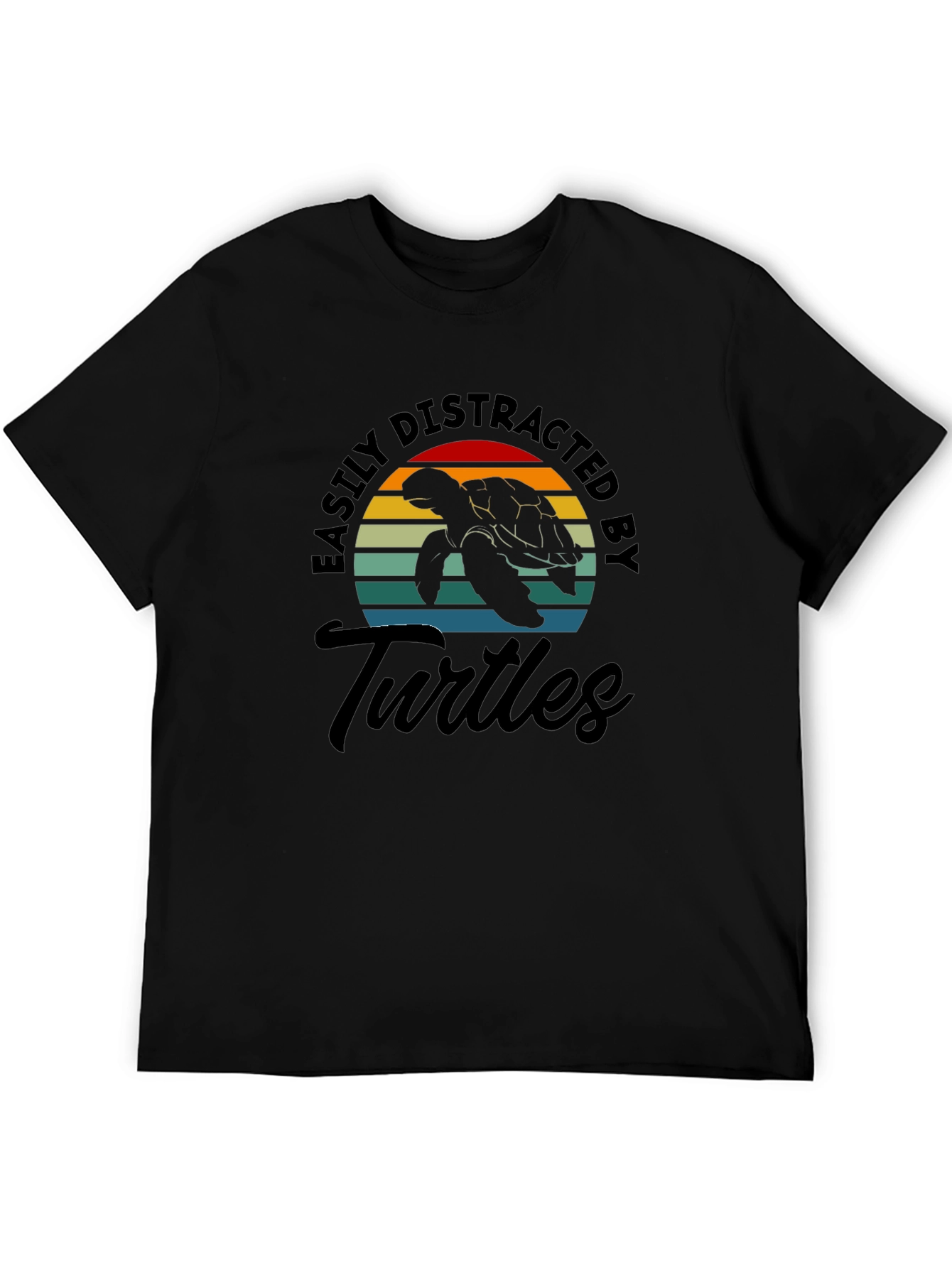 Easily Distracted by Turtles Graphic T-Shirt