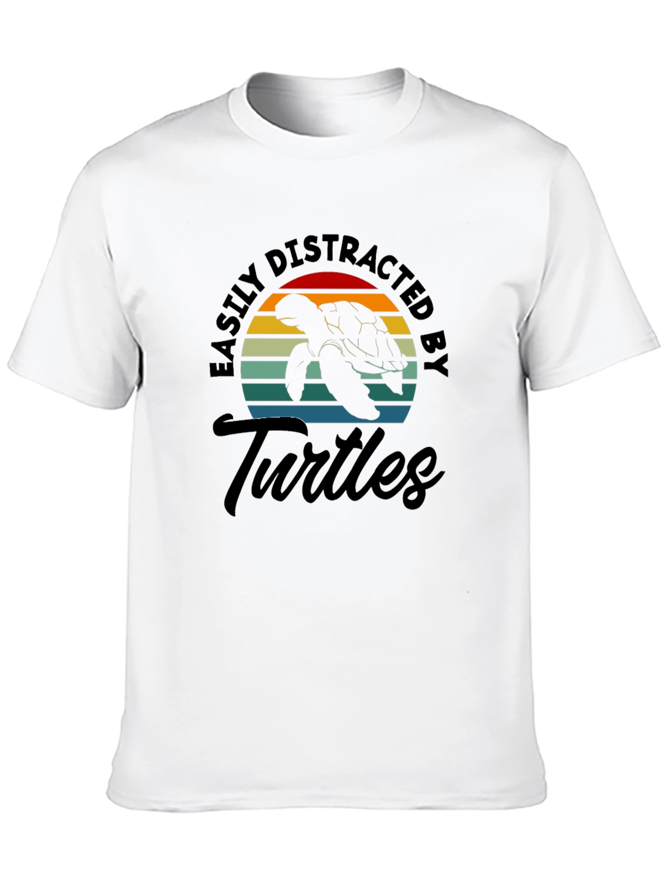 Easily Distracted by Turtles Graphic T-Shirt