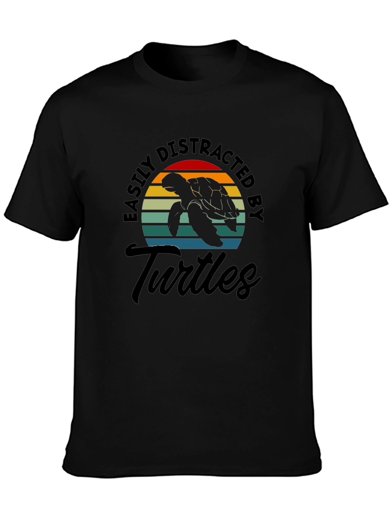 Easily Distracted by Turtles Graphic T-Shirt