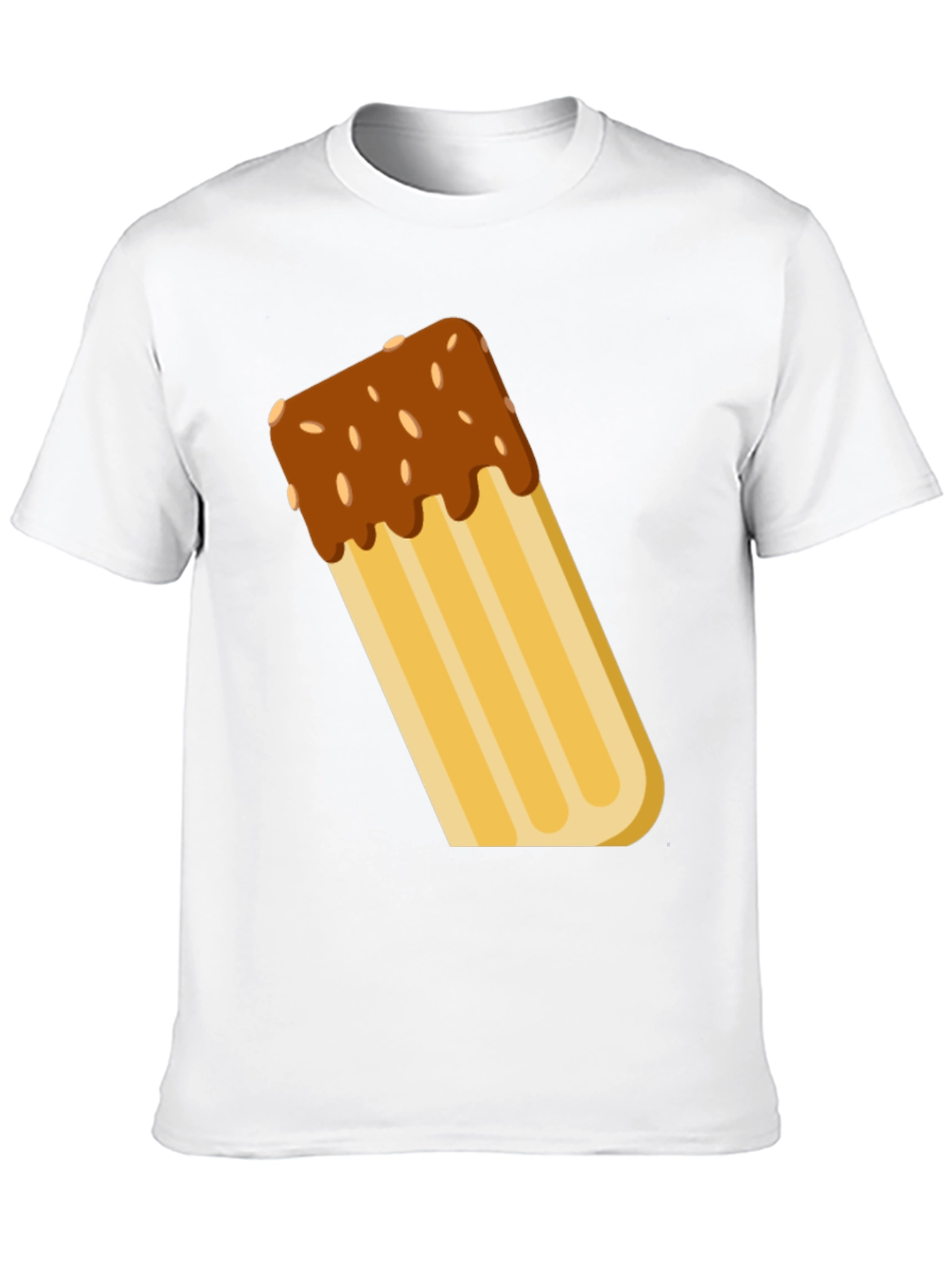 Novelty Churro Graphic Tee - Black Cotton T-Shirt