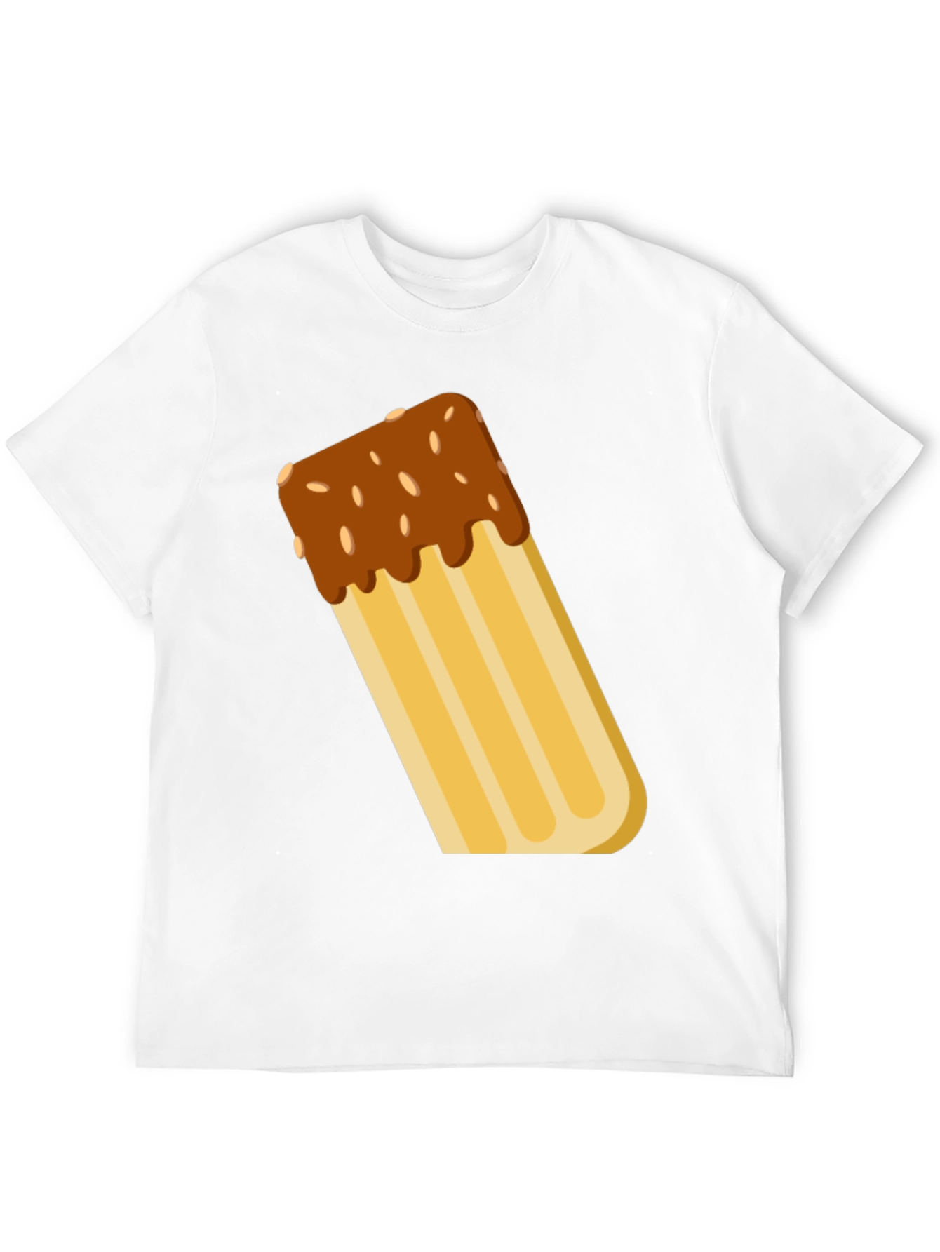 Novelty Churro Graphic Tee - Black Cotton T-Shirt