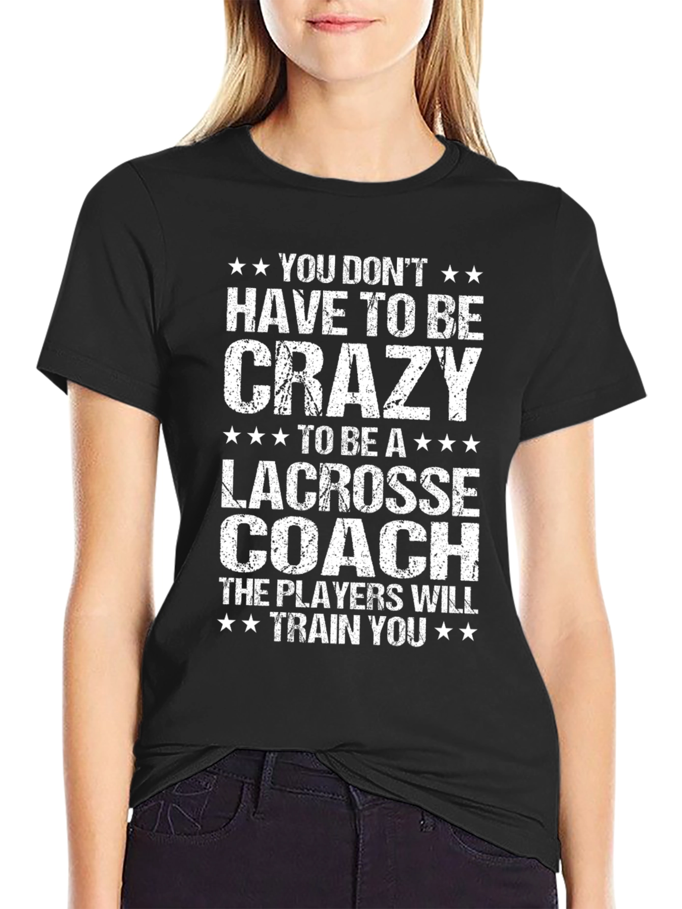 Crazy Lacrosse Coach T-Shirt - Funny Sports Tee
