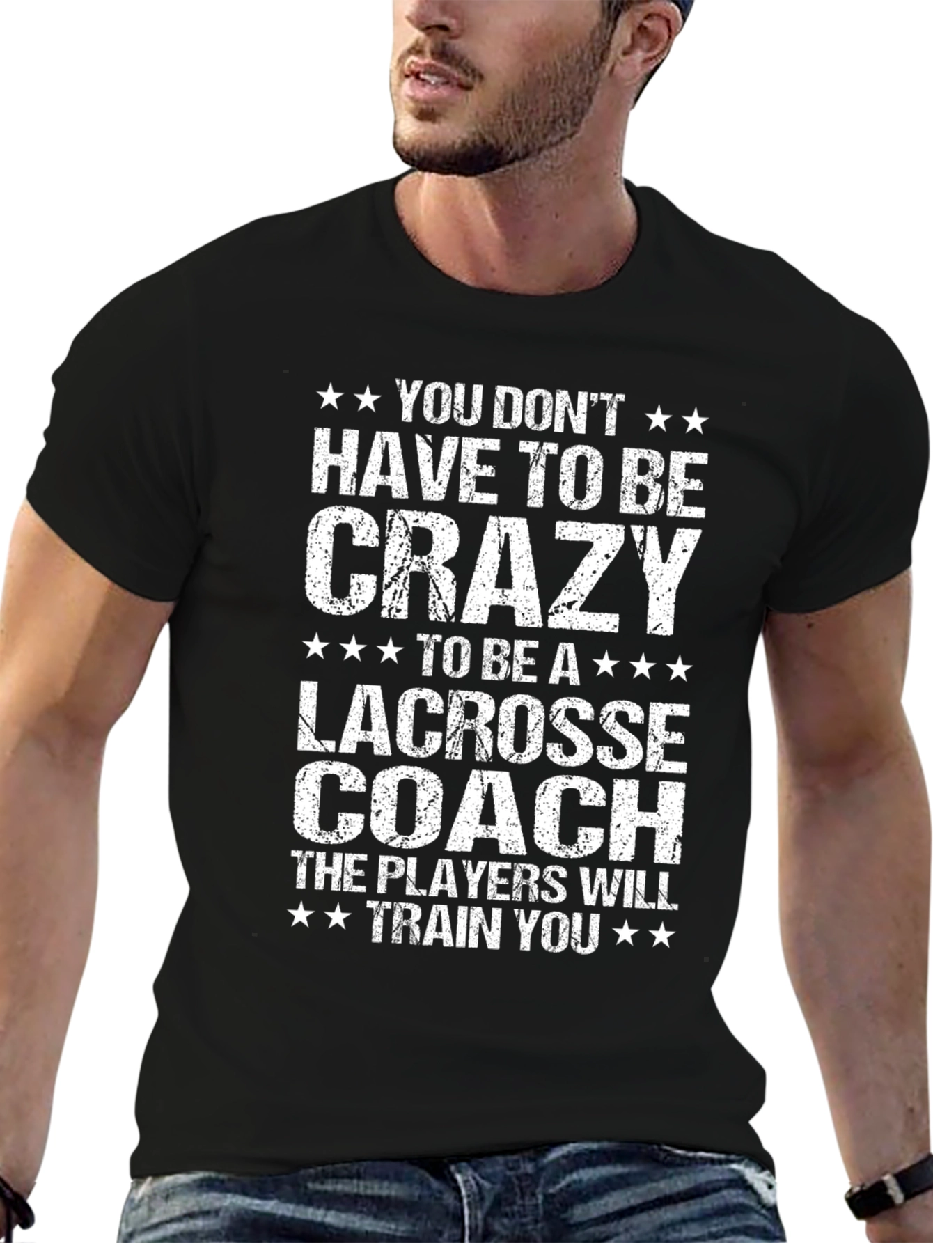 Crazy Lacrosse Coach T-Shirt - Funny Sports Tee