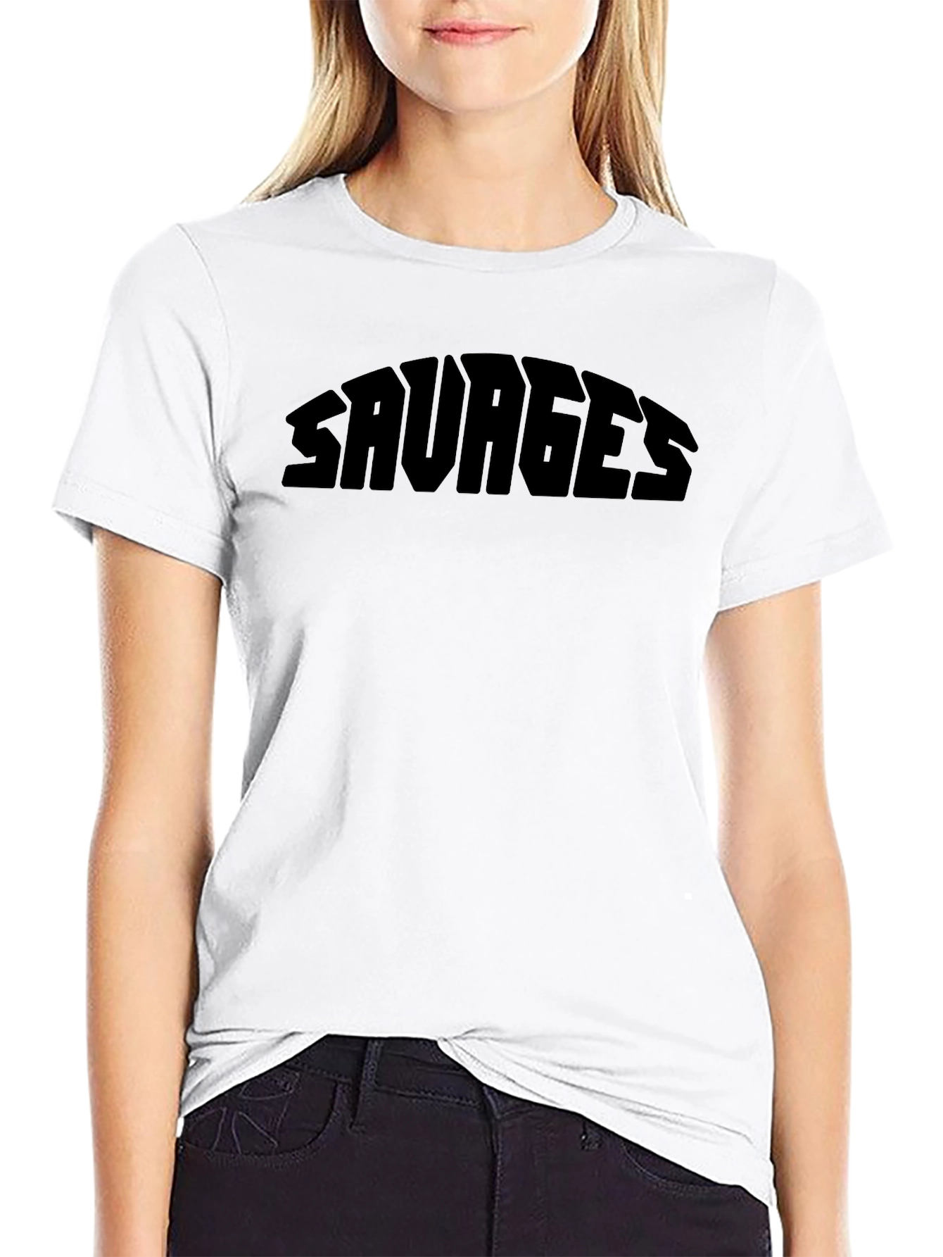 Savages Graphic Print Black T-Shirt