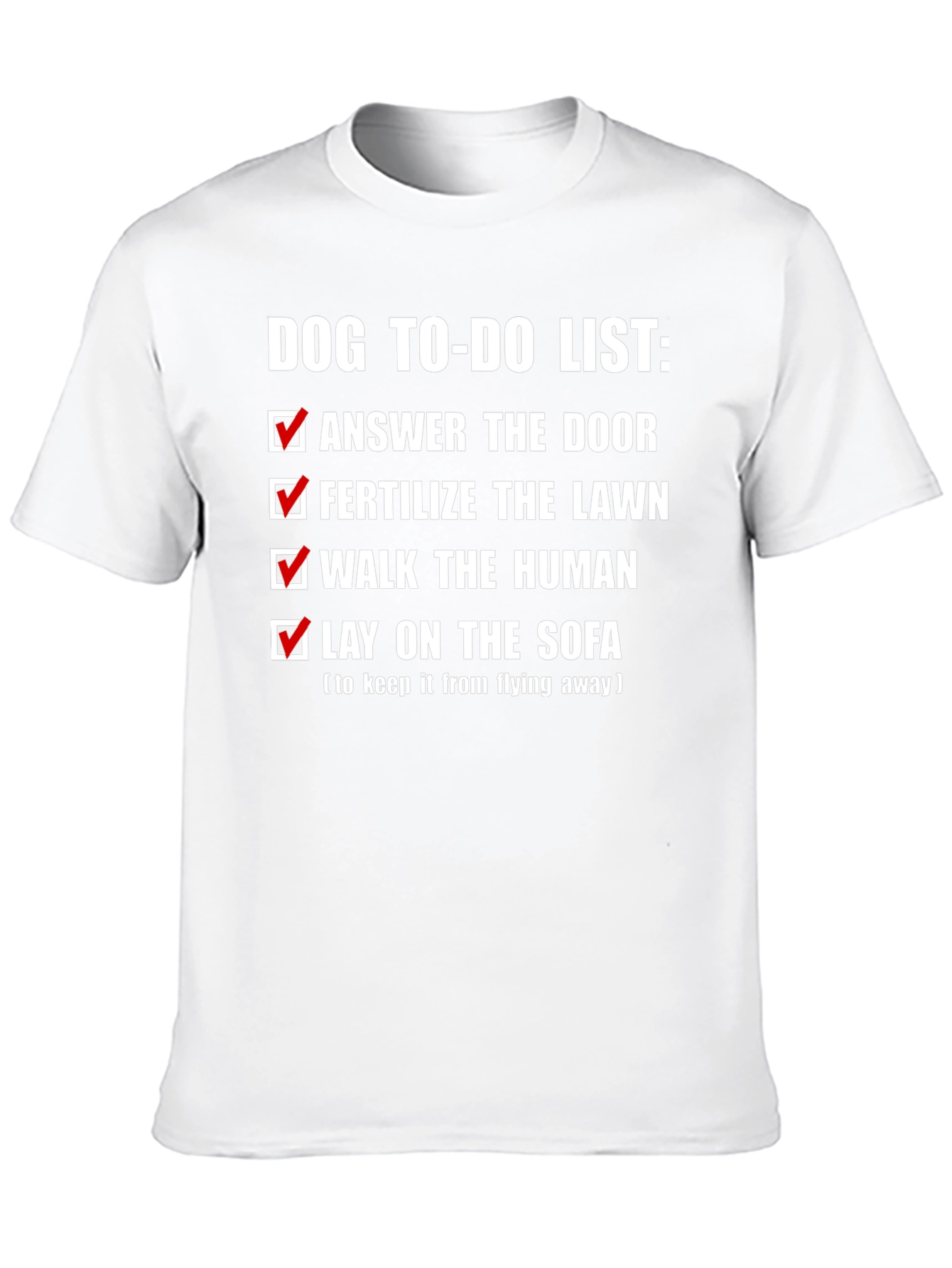Dog To-Do List Novelty T-Shirt
