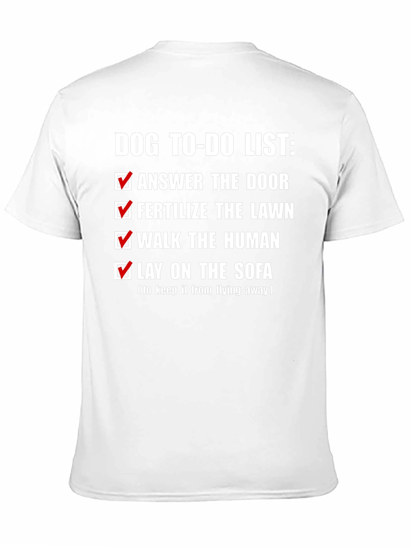 Dog To-Do List Novelty T-Shirt