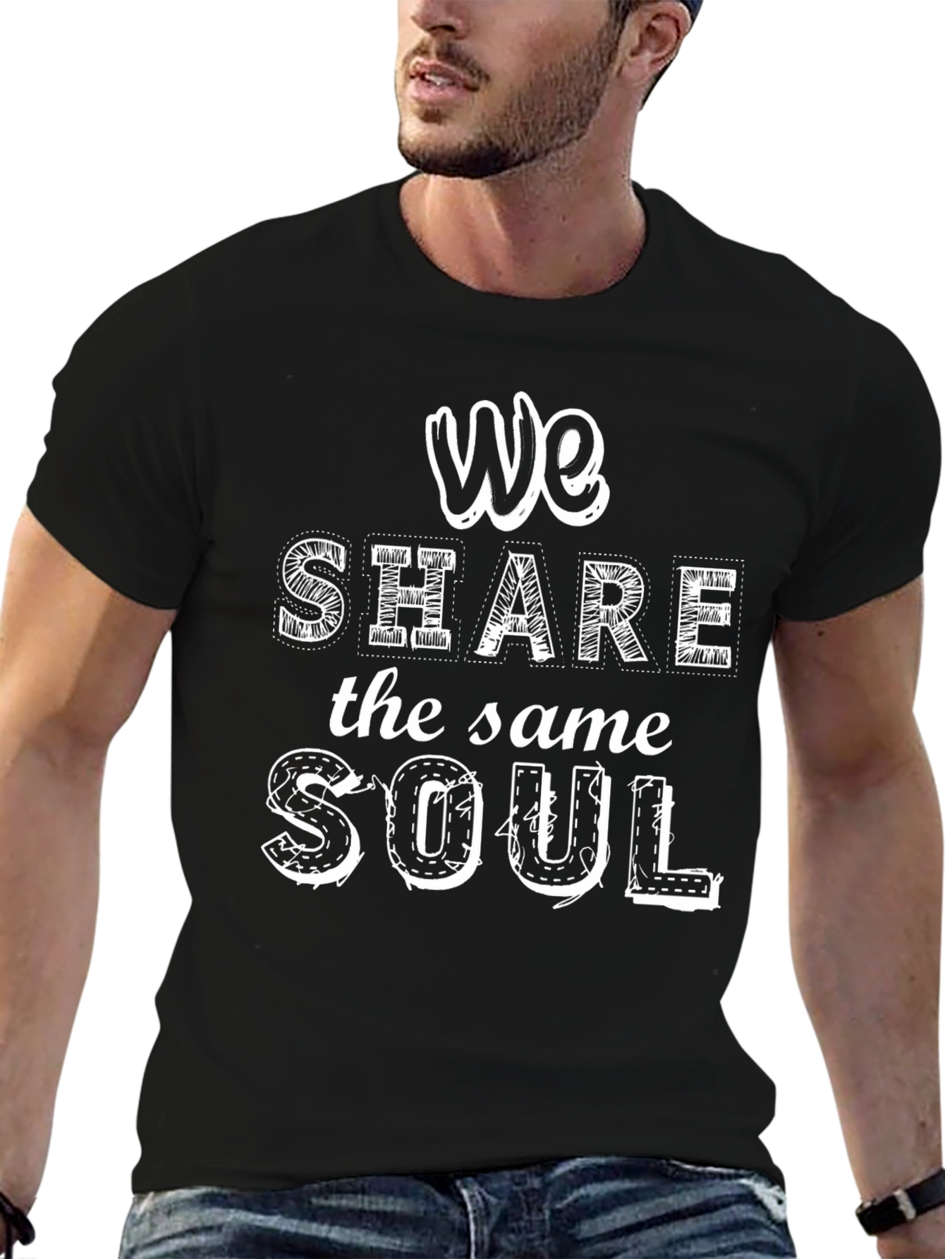 We Share the Same Soul Graphic Tee - Black