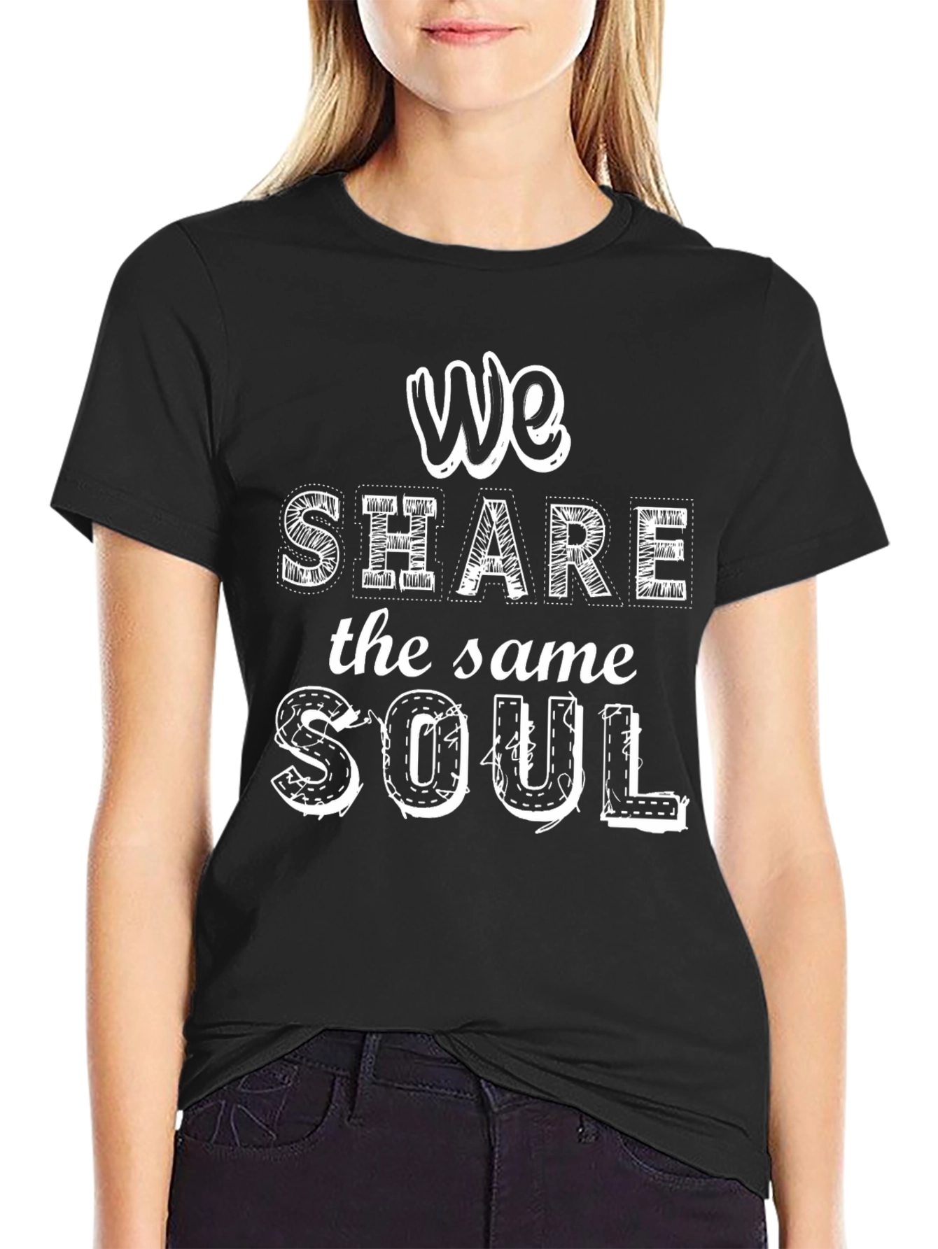 We Share the Same Soul Graphic Tee - Black