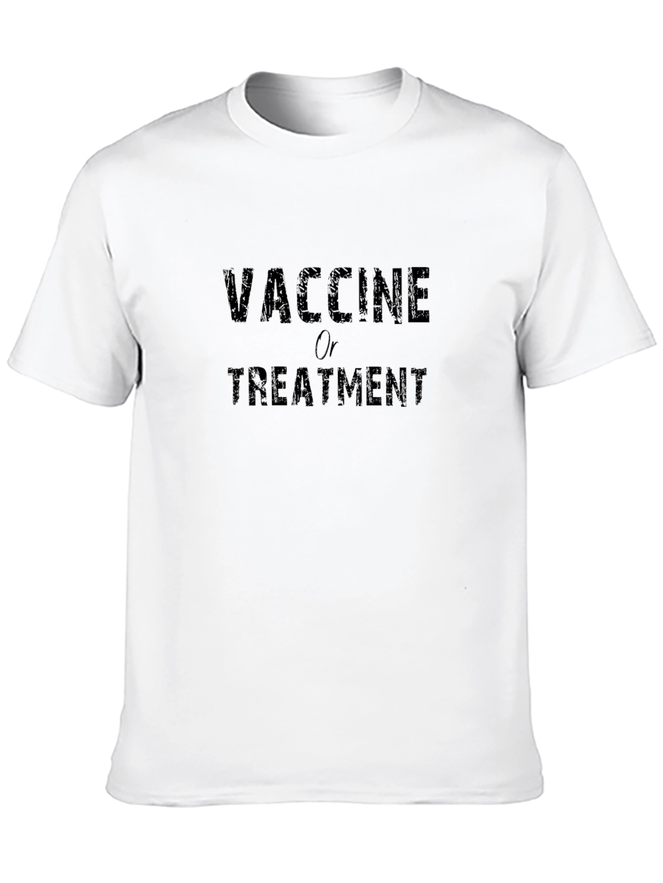 Vaccine or Treatment Graphic Tee - Black