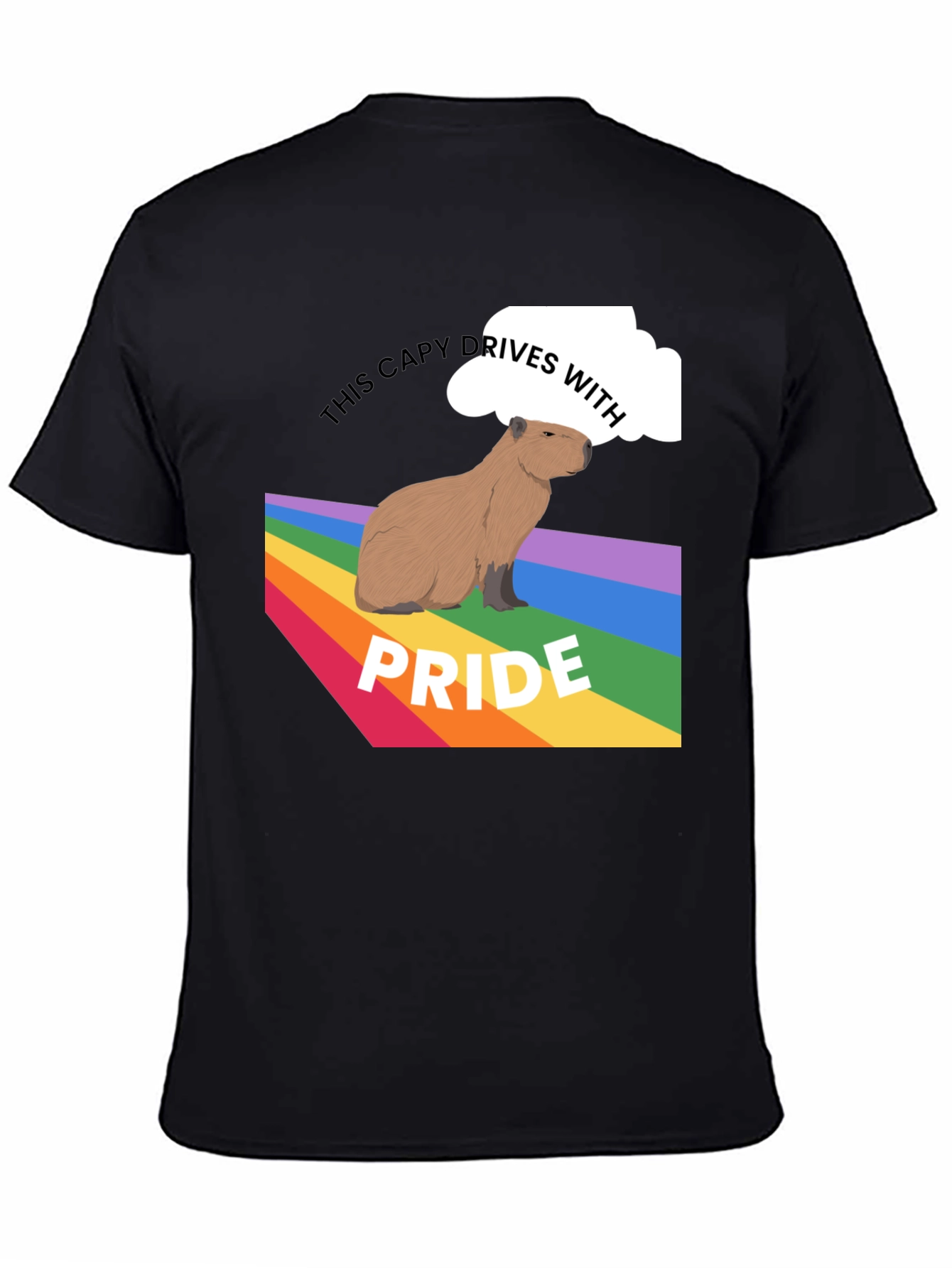 Capybara Pride T-Shirt - LGBTQ+ Ally Tee