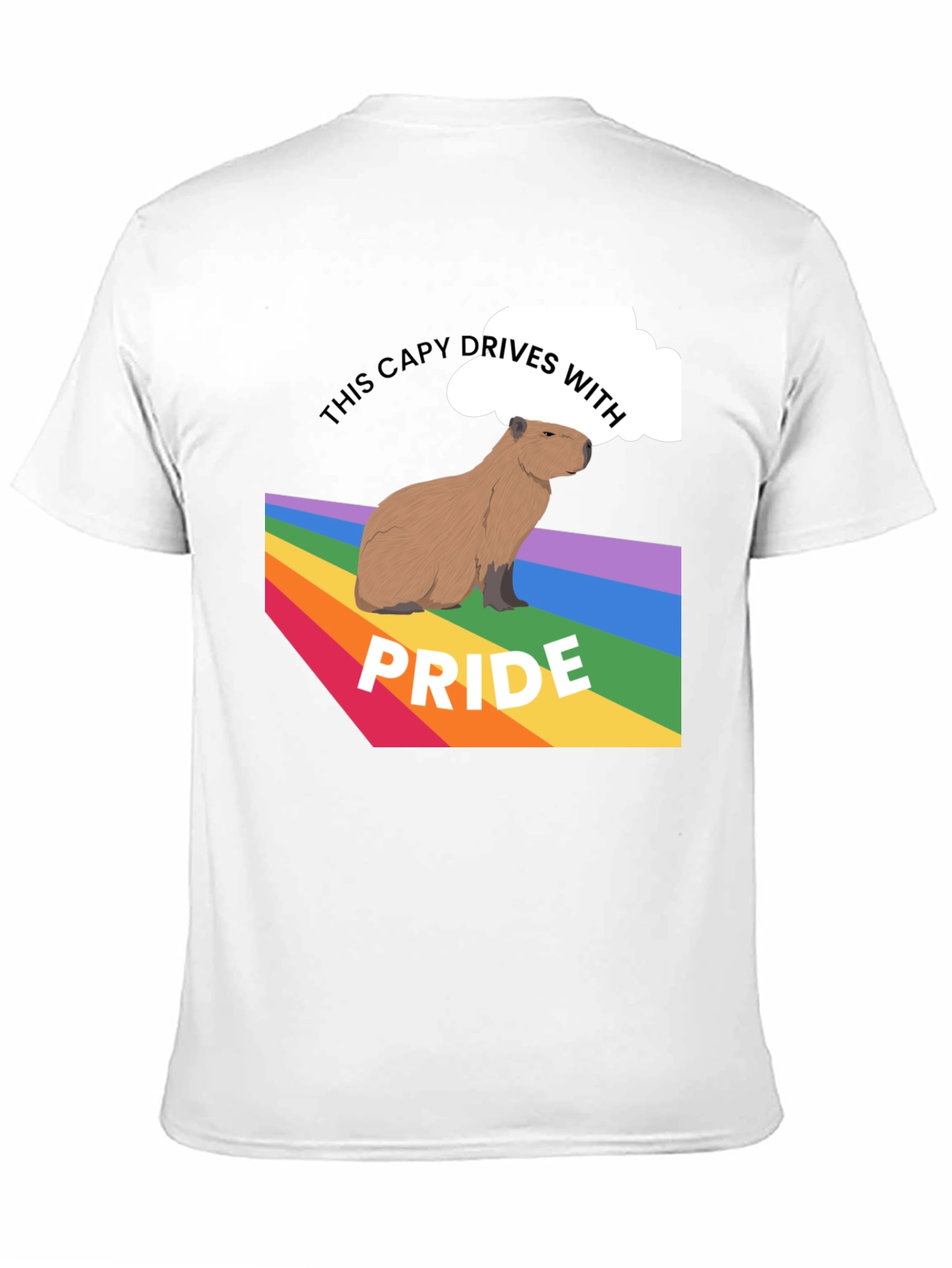 Capybara Pride T-Shirt - LGBTQ+ Ally Tee
