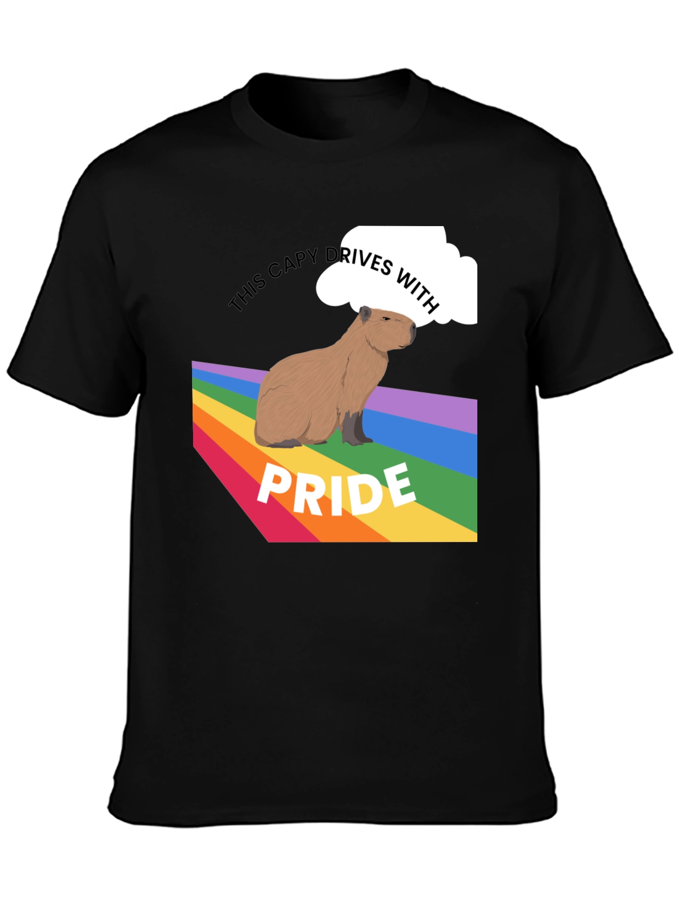 Capybara Pride T-Shirt - LGBTQ+ Ally Tee
