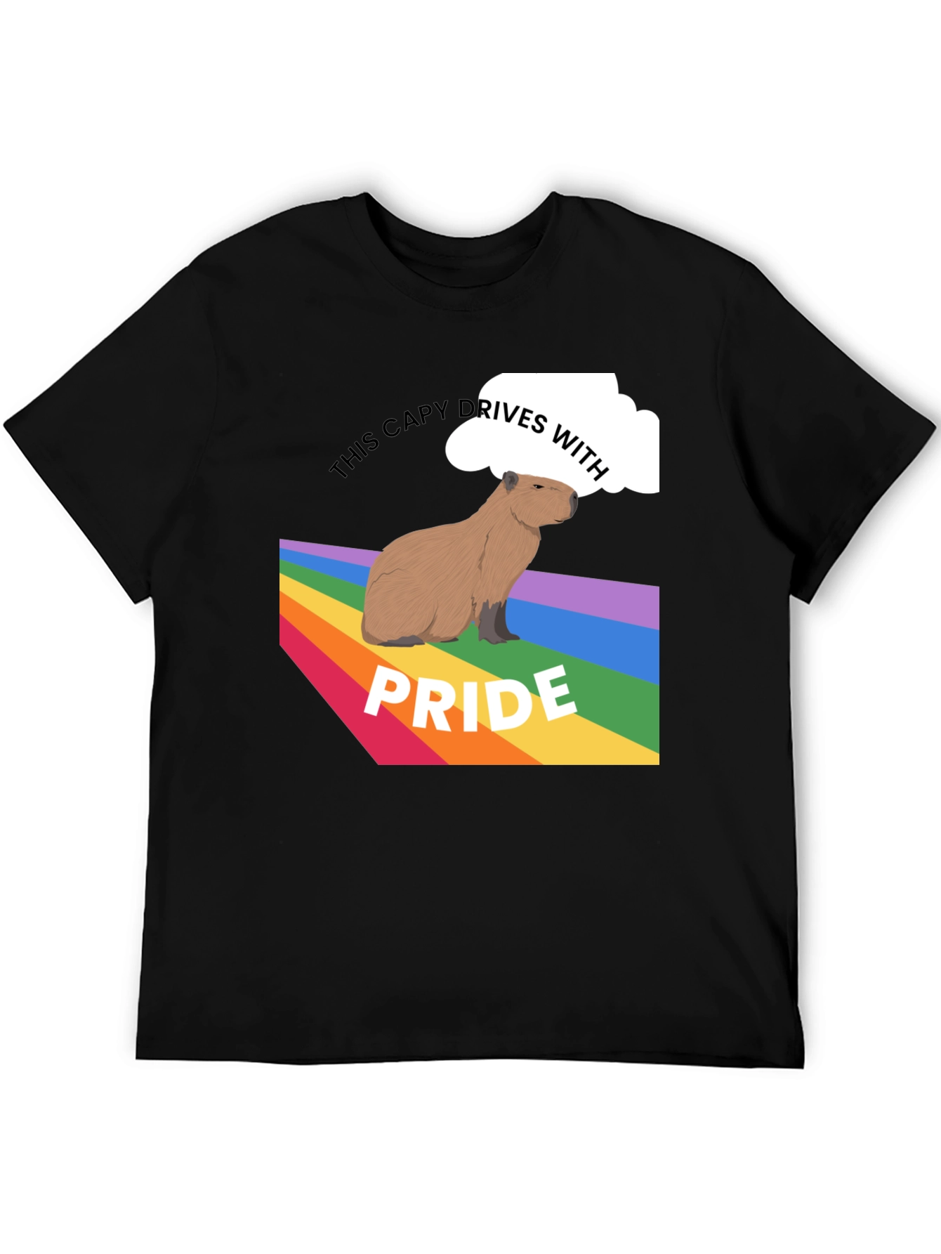 Capybara Pride T-Shirt - LGBTQ+ Ally Tee