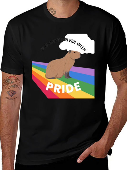 Capybara Pride T-Shirt - LGBTQ+ Ally Tee