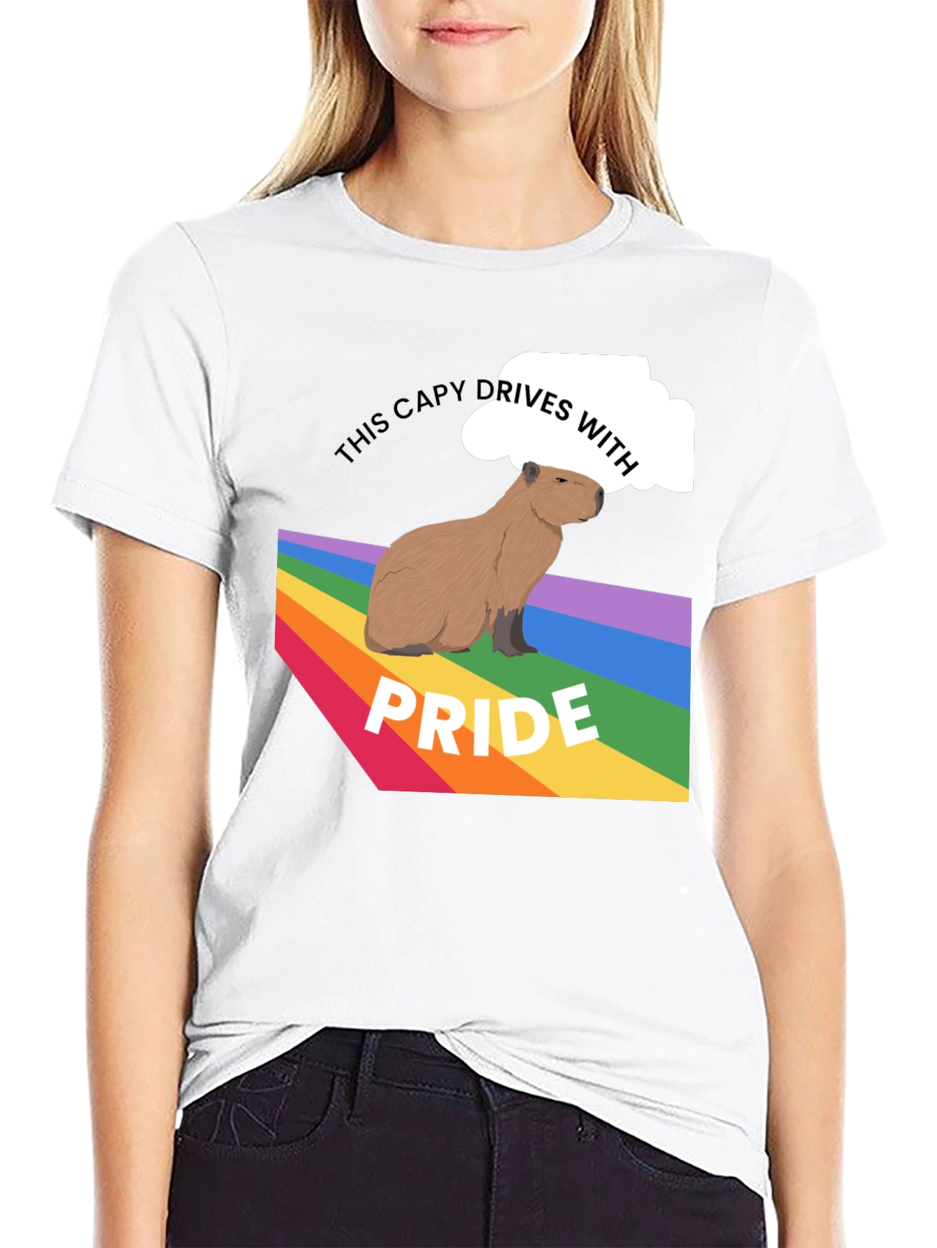 Capybara Pride T-Shirt - LGBTQ+ Ally Tee