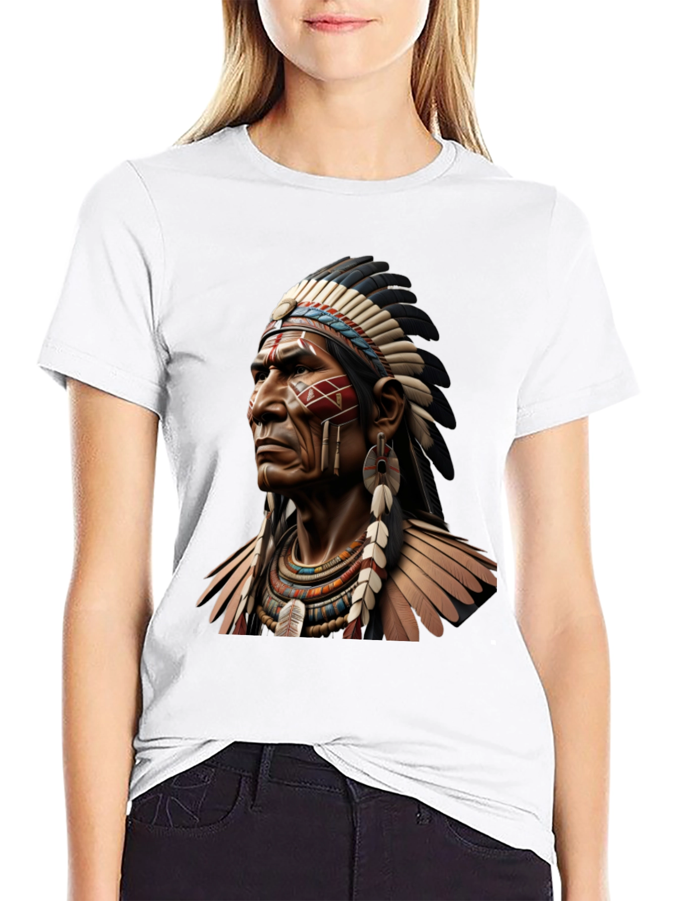 Native American Chief Graphic Tee