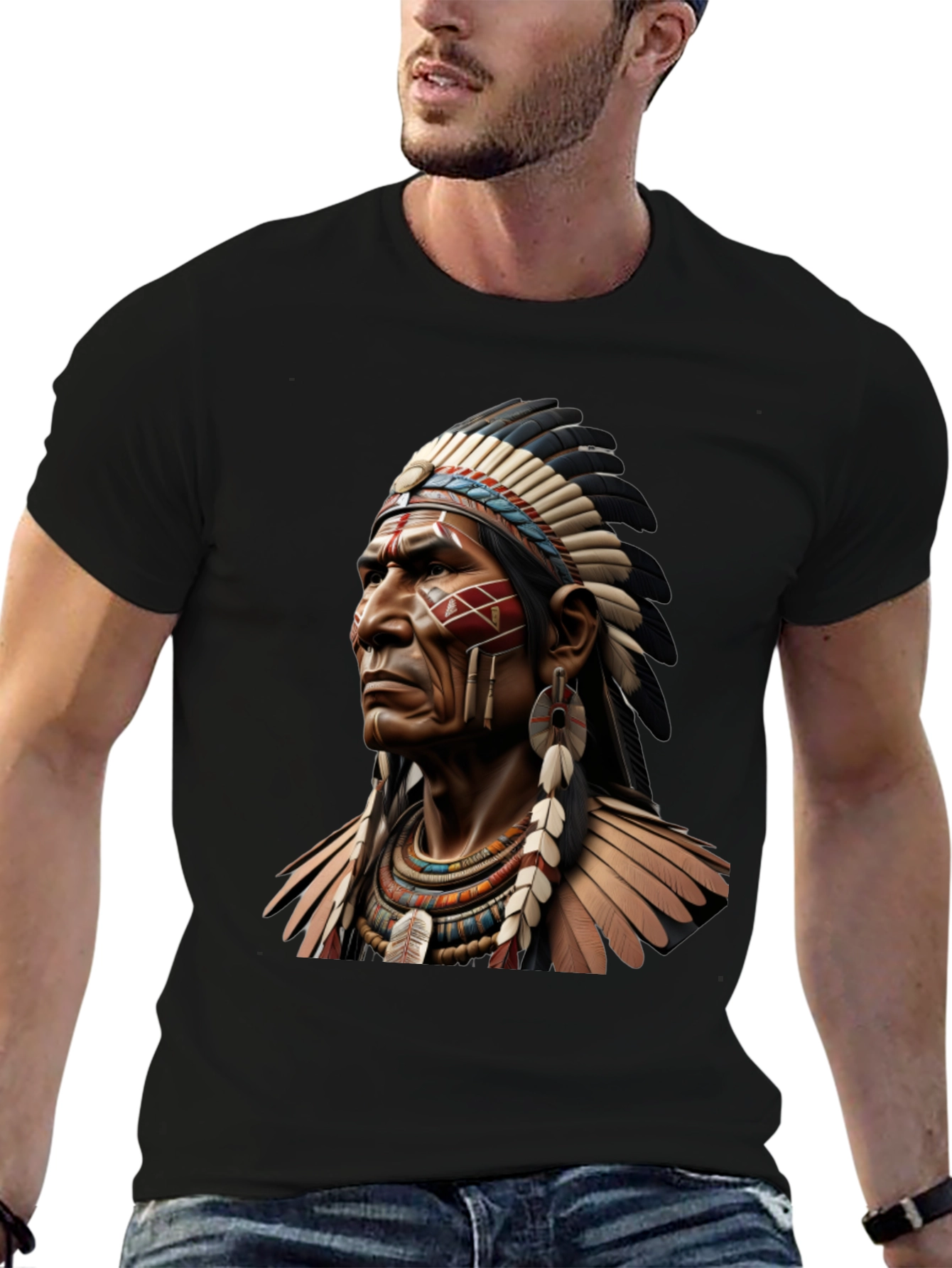 Native American Chief Graphic Tee