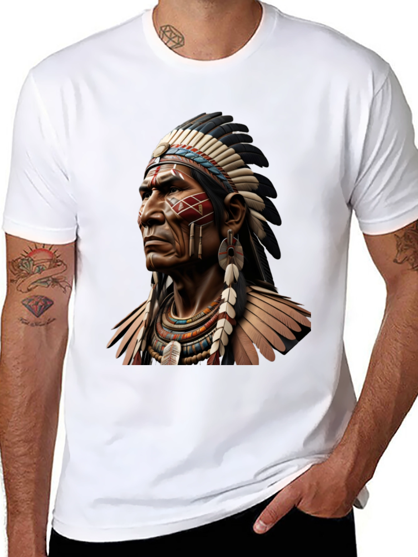 Native American Chief Graphic Tee